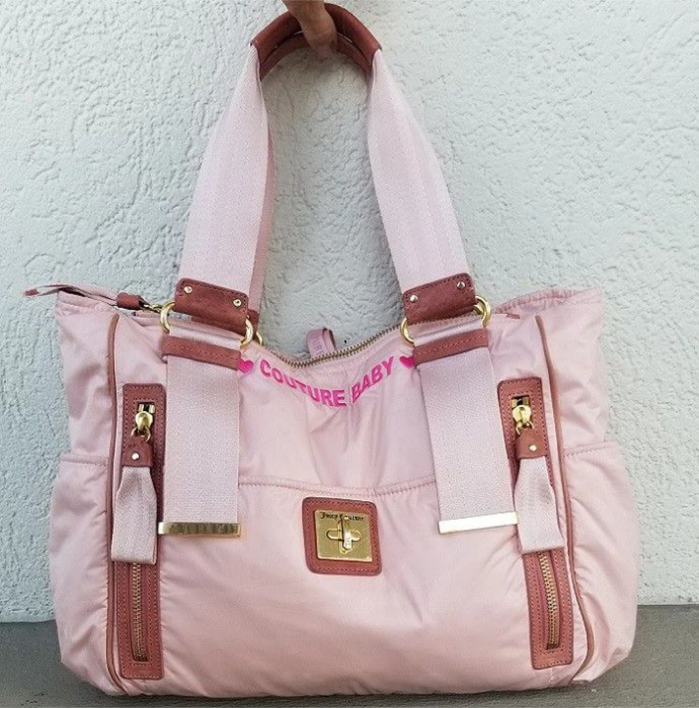 Juicy Couture Baby Diaper Bag & Changing Pad Set