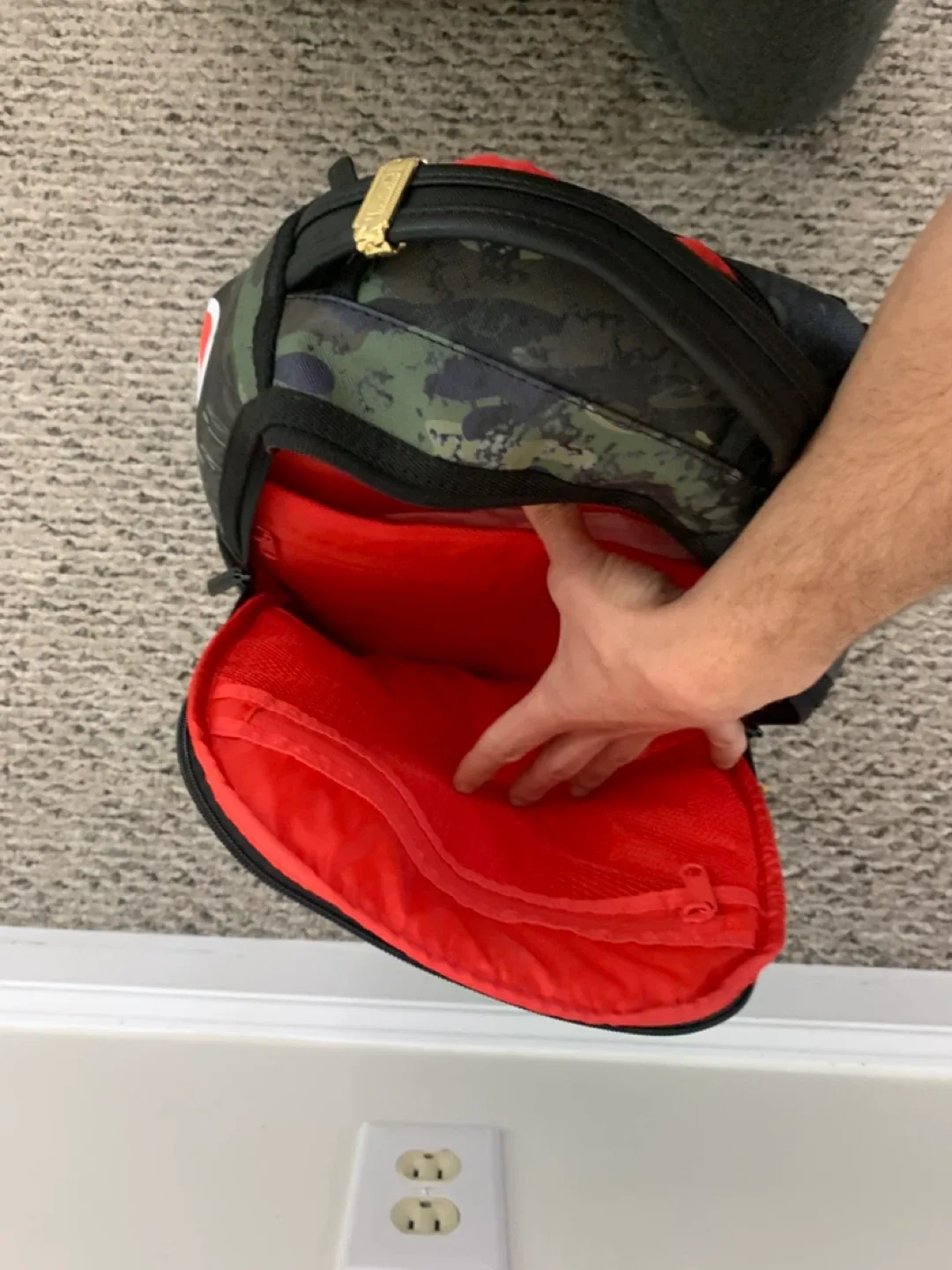 Sprayground Limited Edition Camo Shark Backpack image indicator(6)