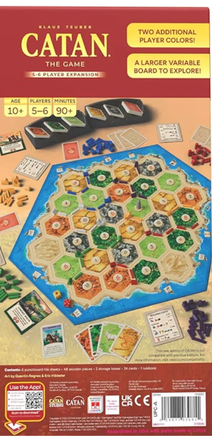 Catan 5-6 Player Expansion Board Game image indicator(2)