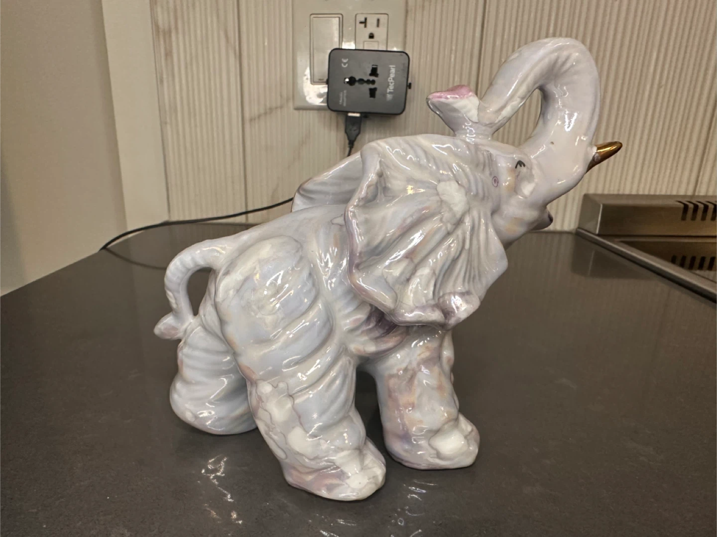 Vintage Ceramic Elephant Figurine - photo 5