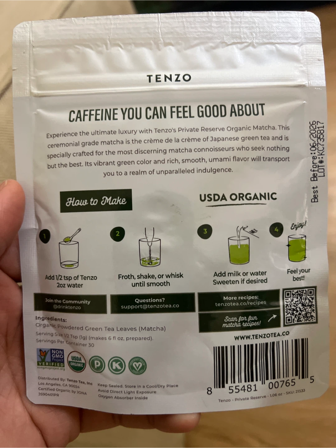 30G Organic Matcha Private Reserve Batch - photo 2