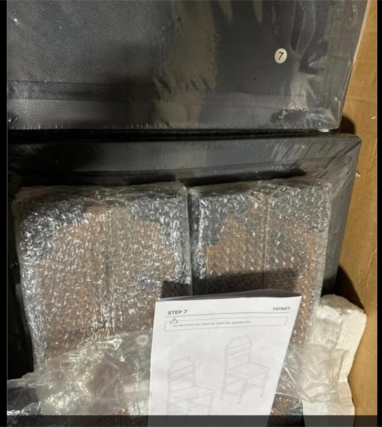 New YATINEY CY02L4BR Dining Chairs - Set of 4