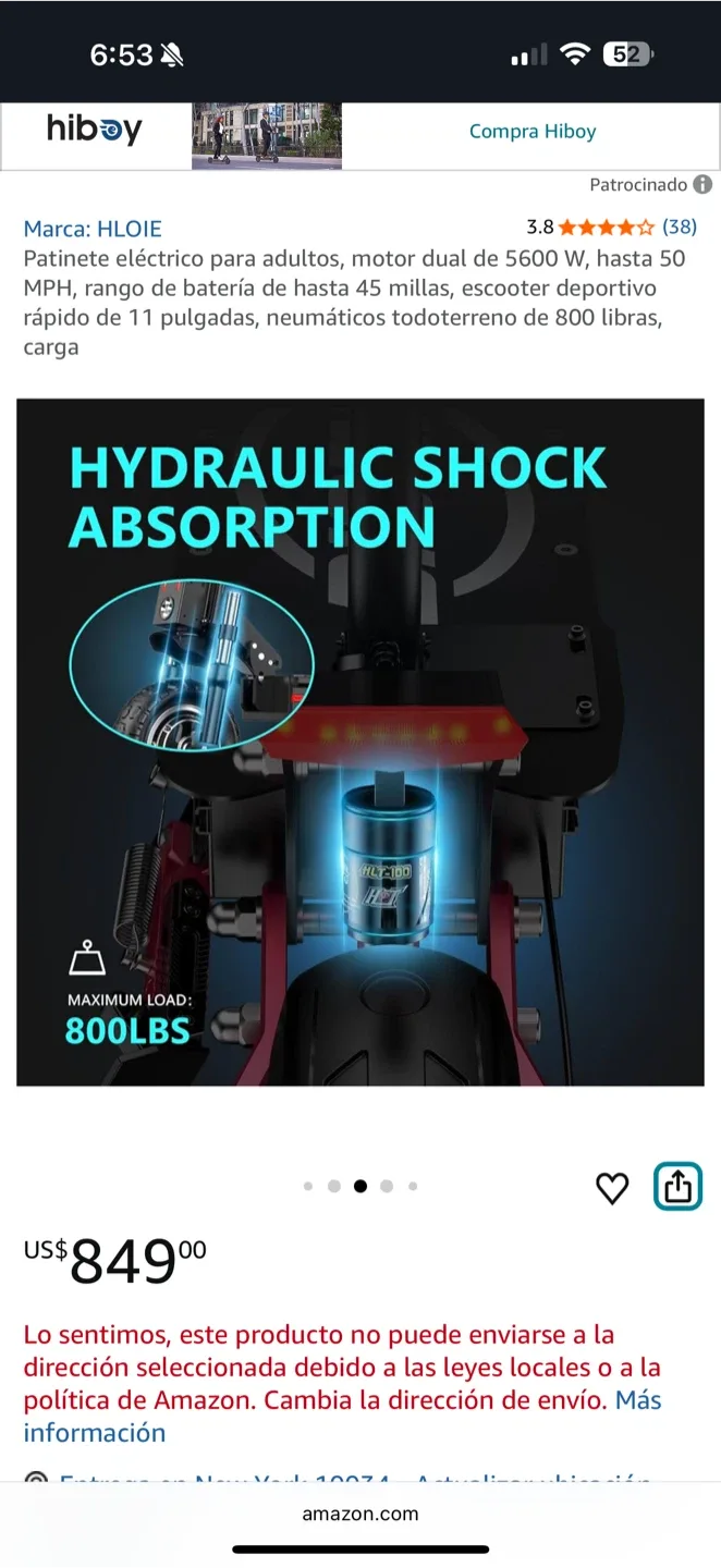 HLOIE Electric Scooter 50MPH image indicator(3)