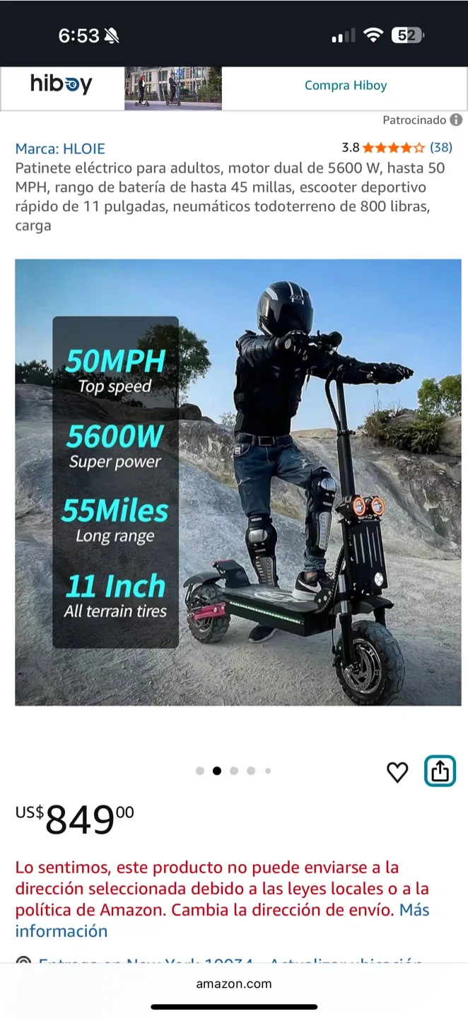 HLOIE Electric Scooter 50MPH image indicator(2)