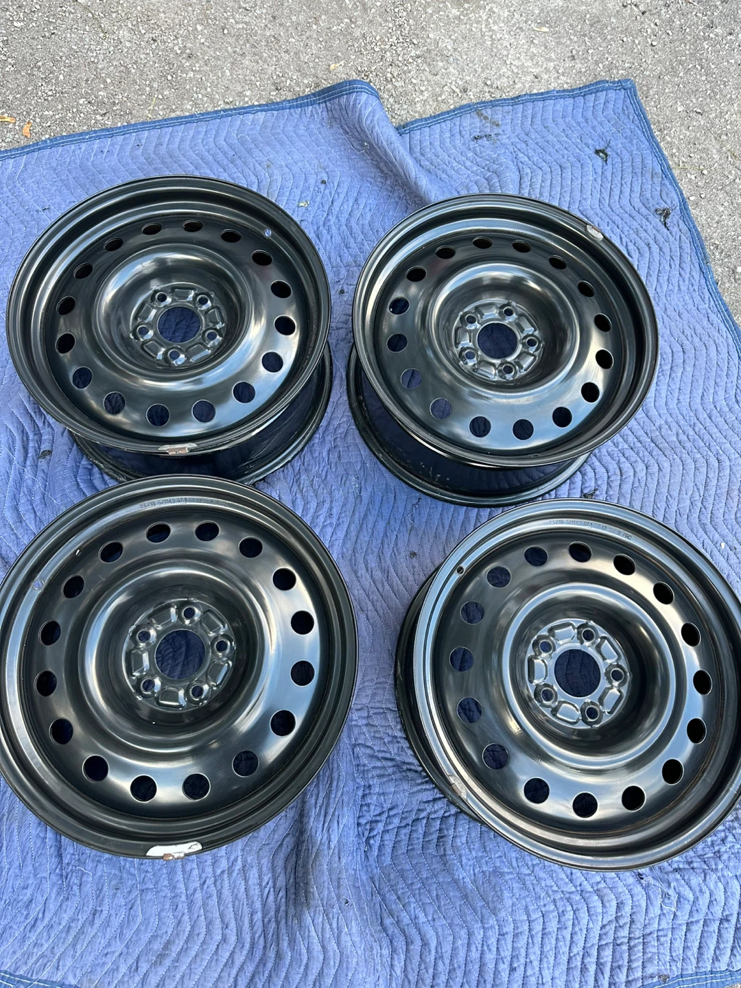 Set of 4 Steel Wheels - 18 inch