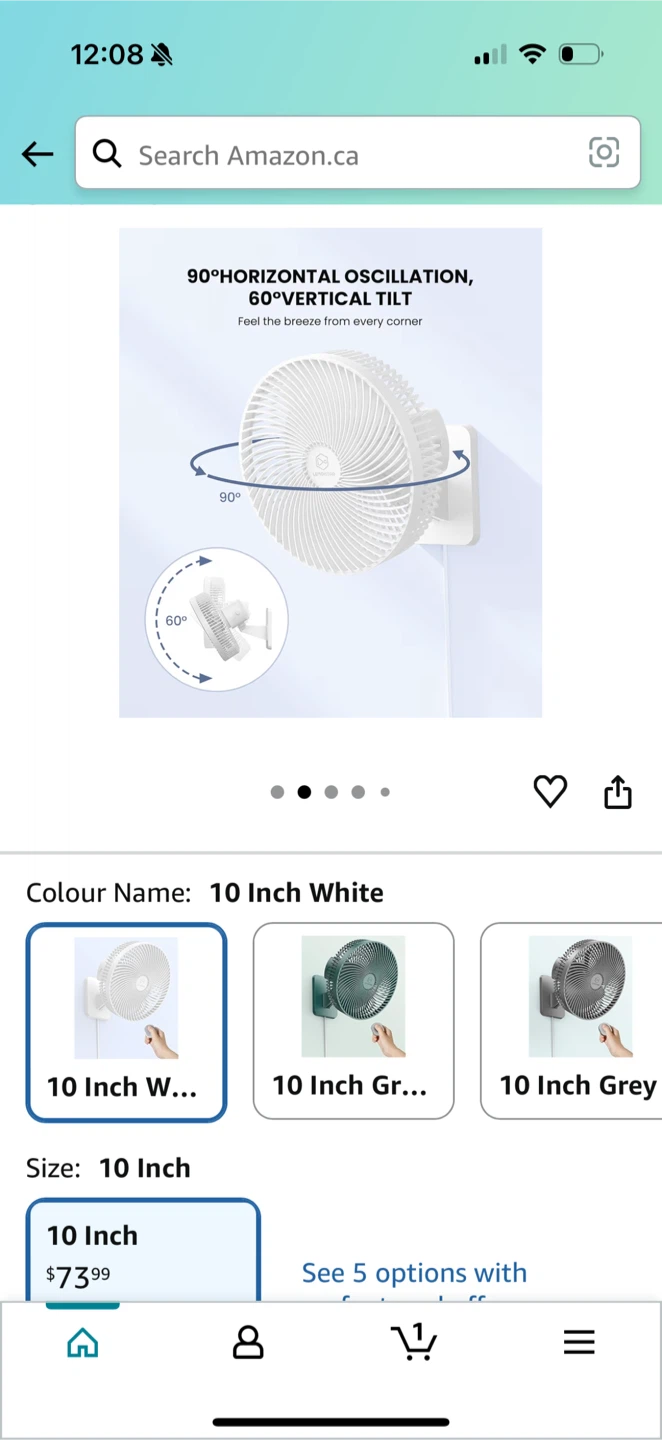 Oscillating fan