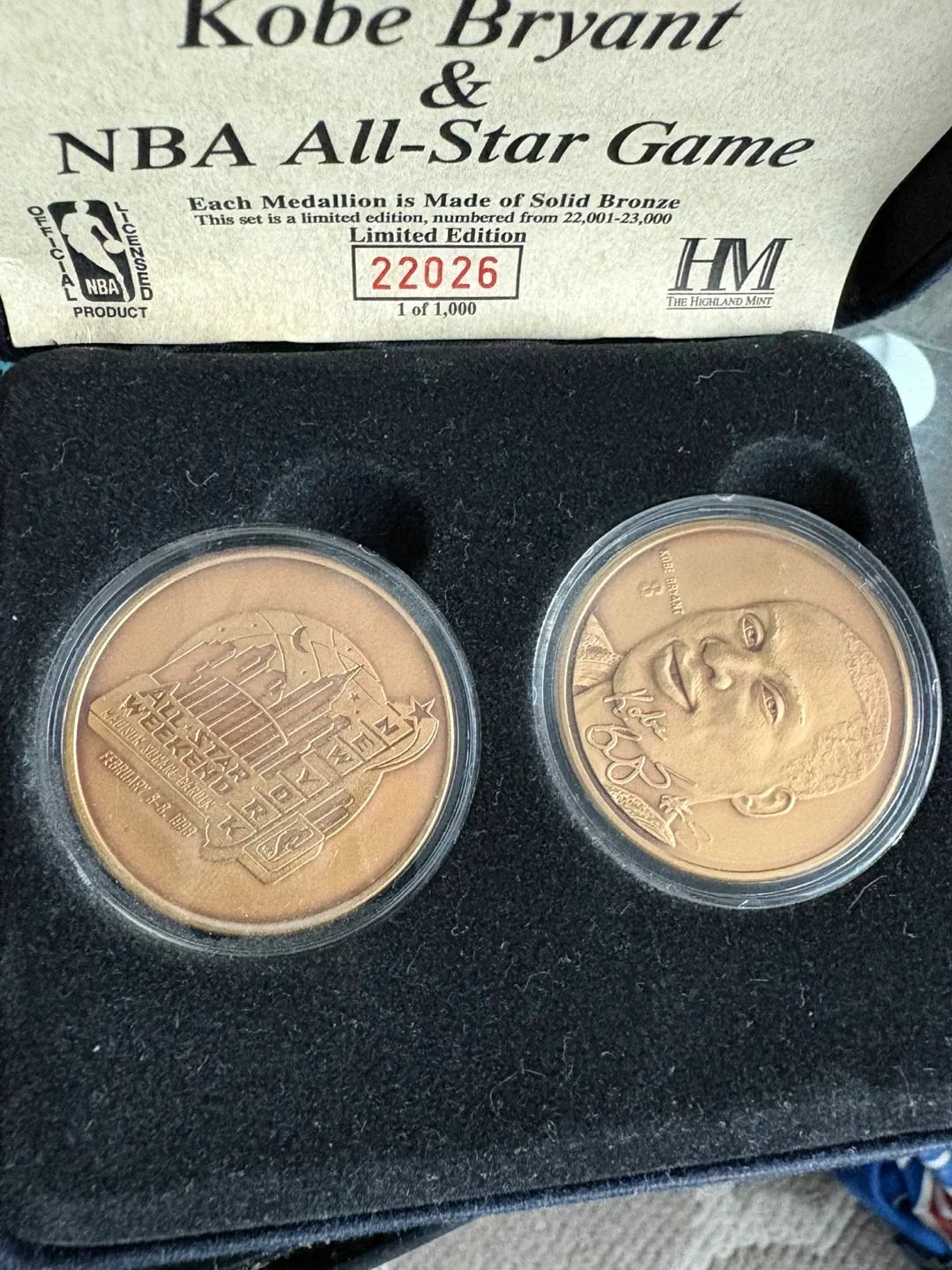 Kobe Bryant 1998 NBA All-Star Two-Coin # Set image indicator(3)