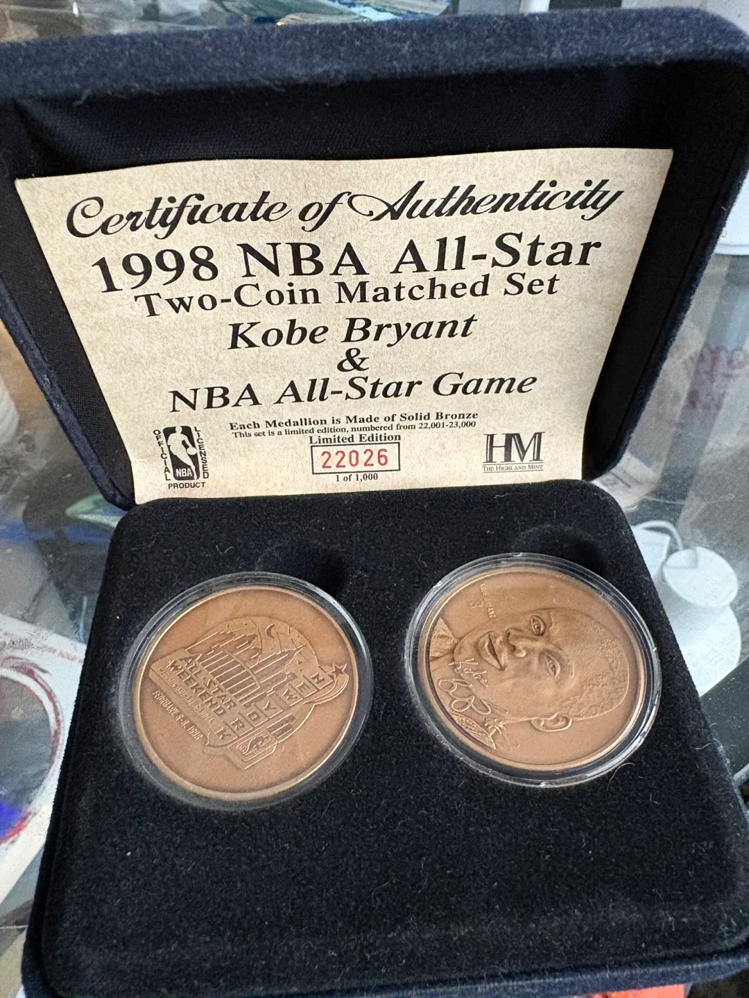 Kobe Bryant 1998 NBA All-Star Two-Coin # Set image indicator(2)