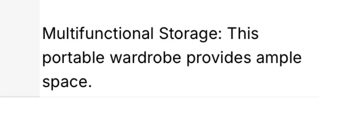 Portable Wardrobe Closet Storage Organizer - Black image indicator(4)