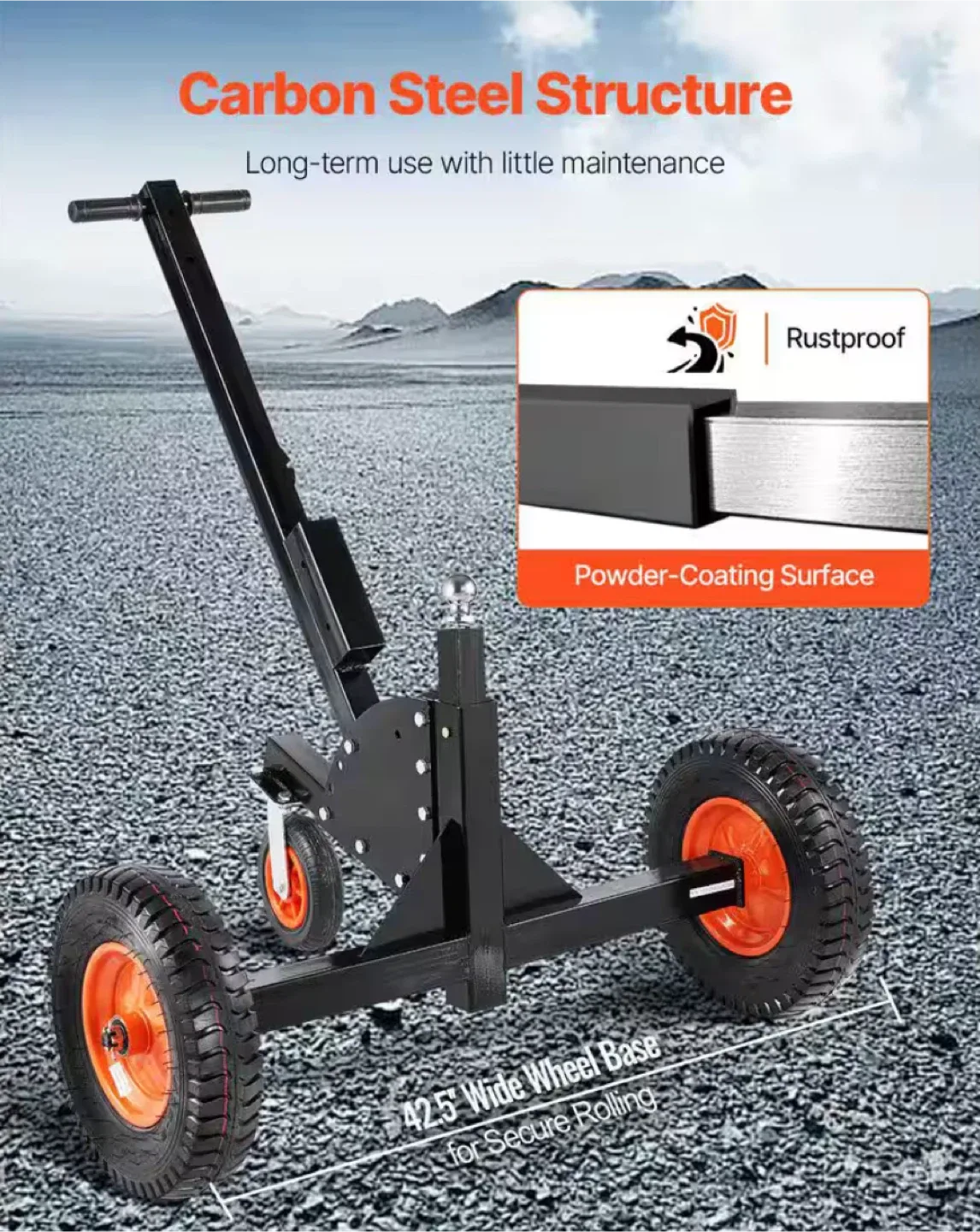QYC1500 Trailer Dolly with 16" Pneumatic Tires image indicator(8)