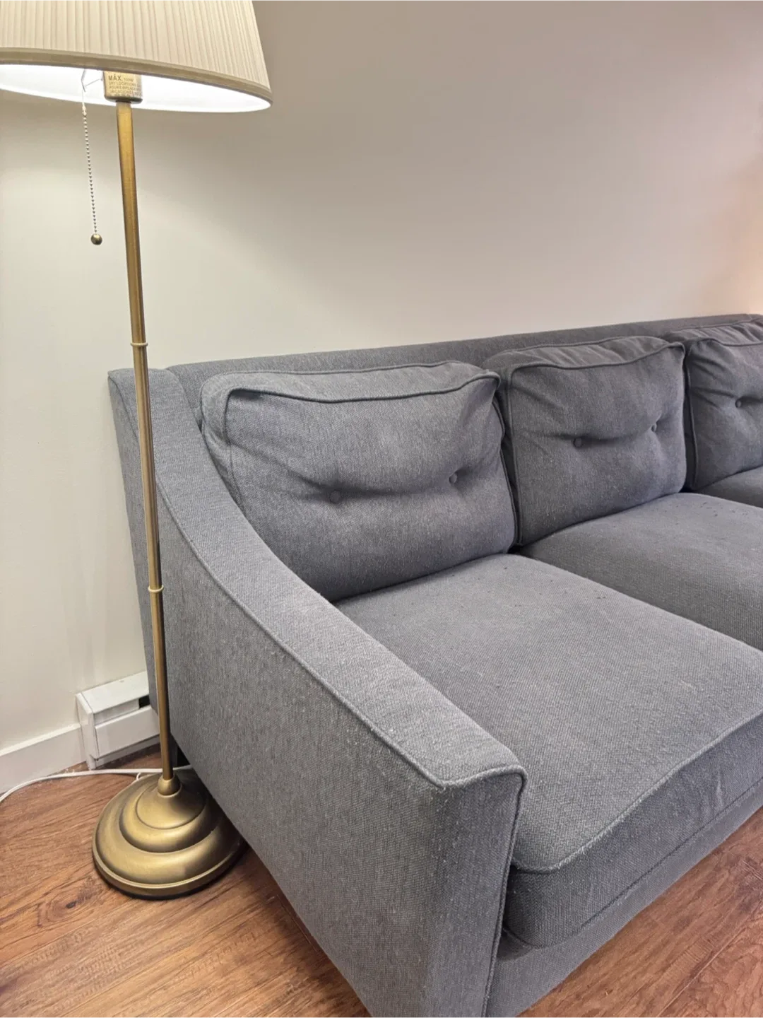 Grey Three-Seat Sofa image indicator(4)