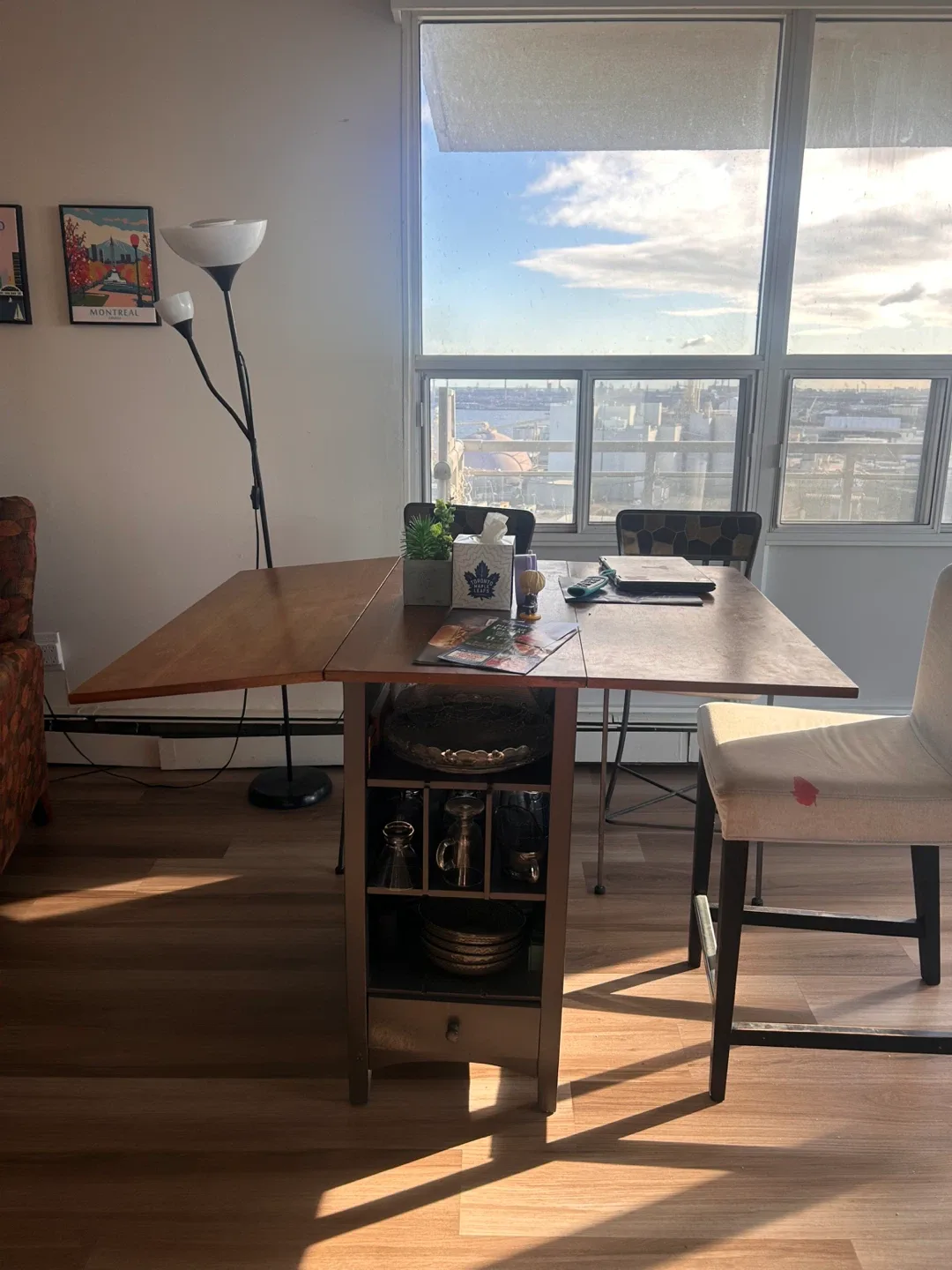 Drop Leaf Dining Table with Storage image indicator(2)