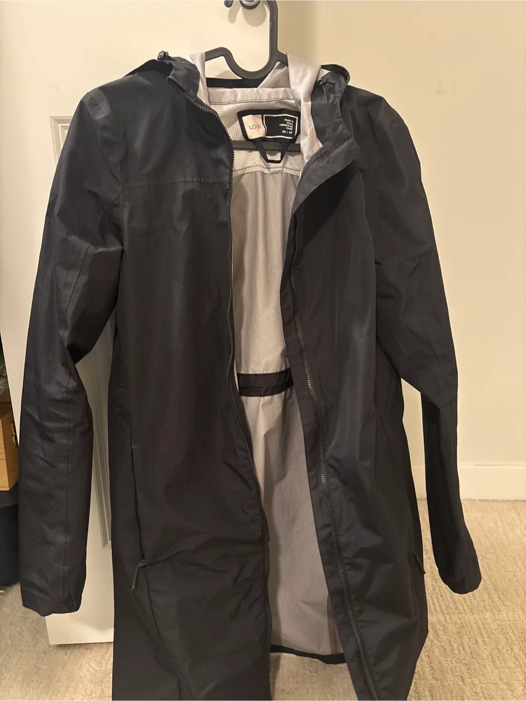 Lolë Black Rain Jacket - Size XS thumbnail