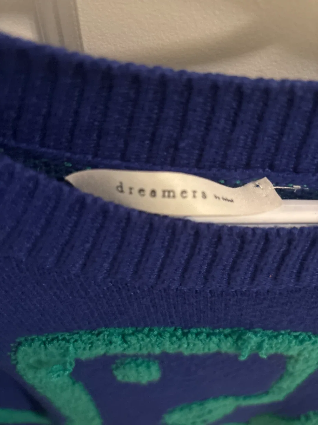 Dreamers Blue & Green Knit Sweater image indicator(2)