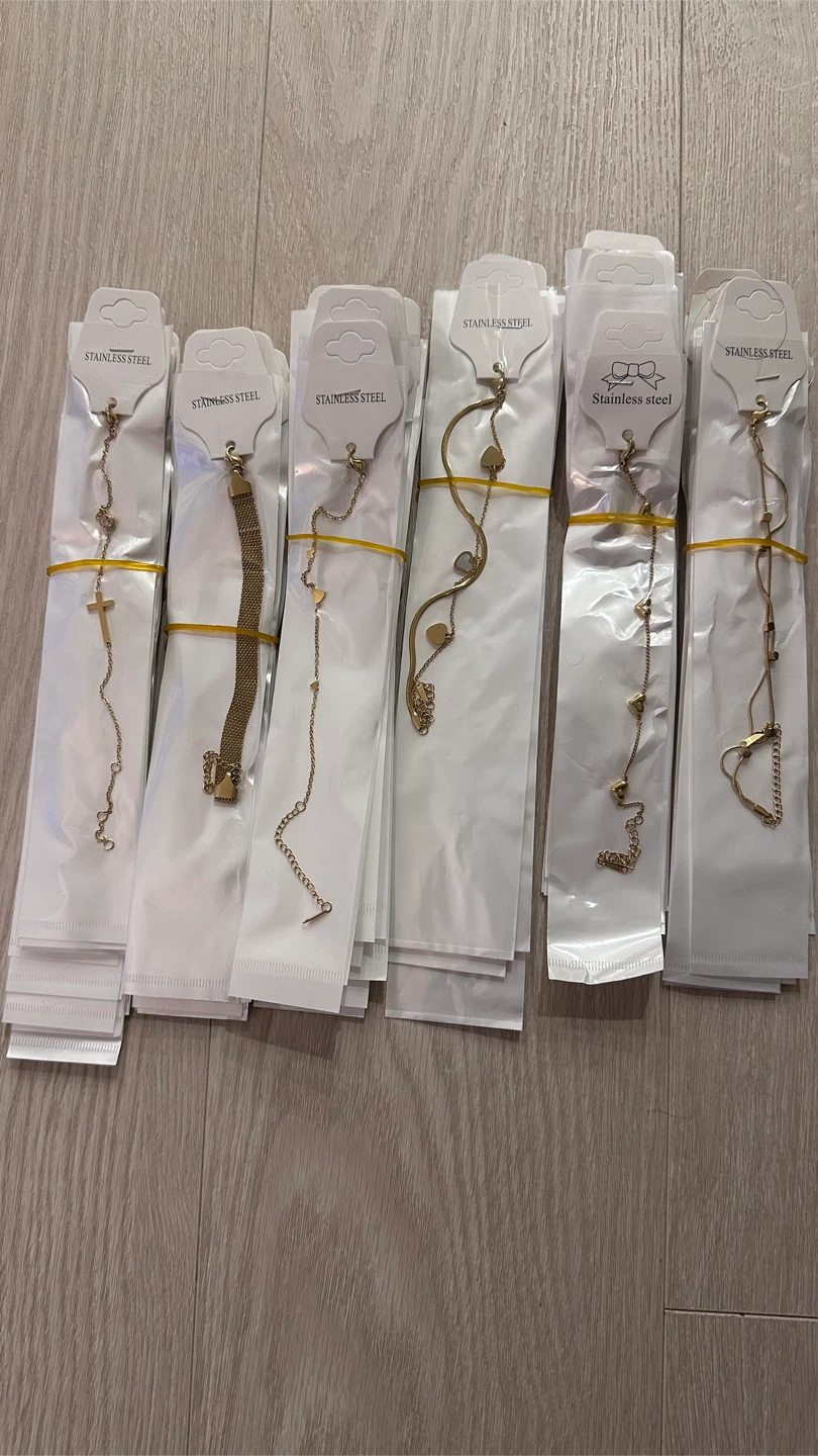 Stainless Steel Gold Bracelets - New!
