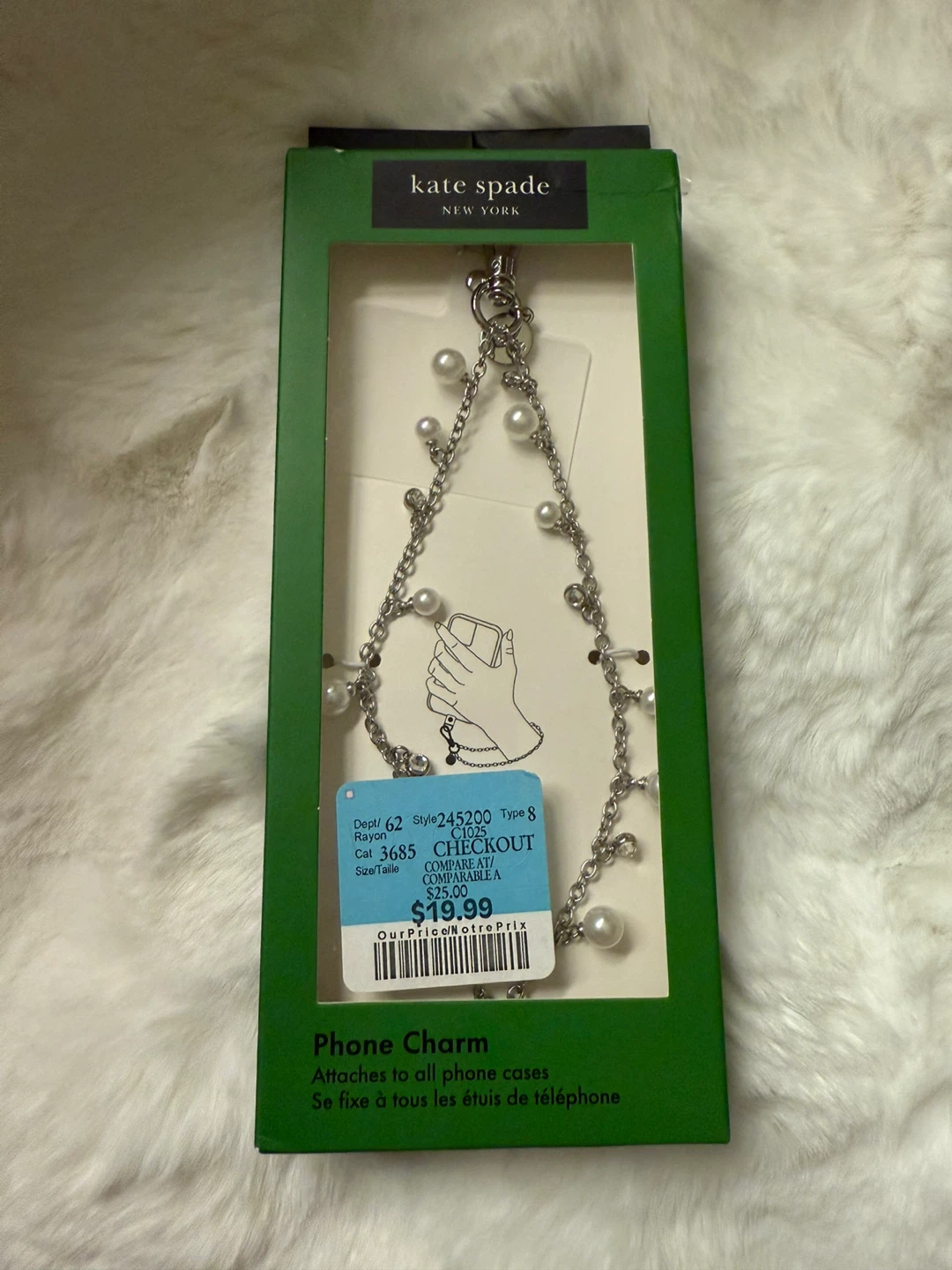 Kate Spade Phone Charm - New in Box