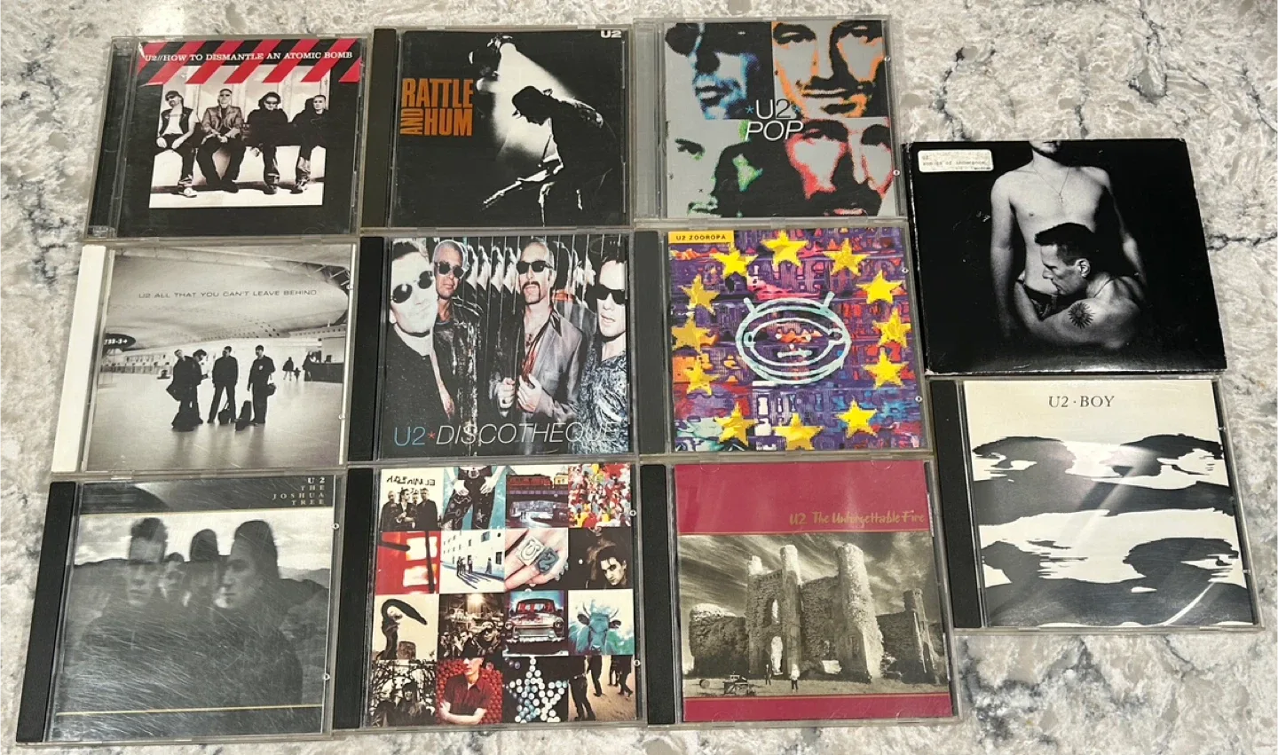 U2 CD Collection (11 total) - Zooropa, Pop, Joshua Tree & More!