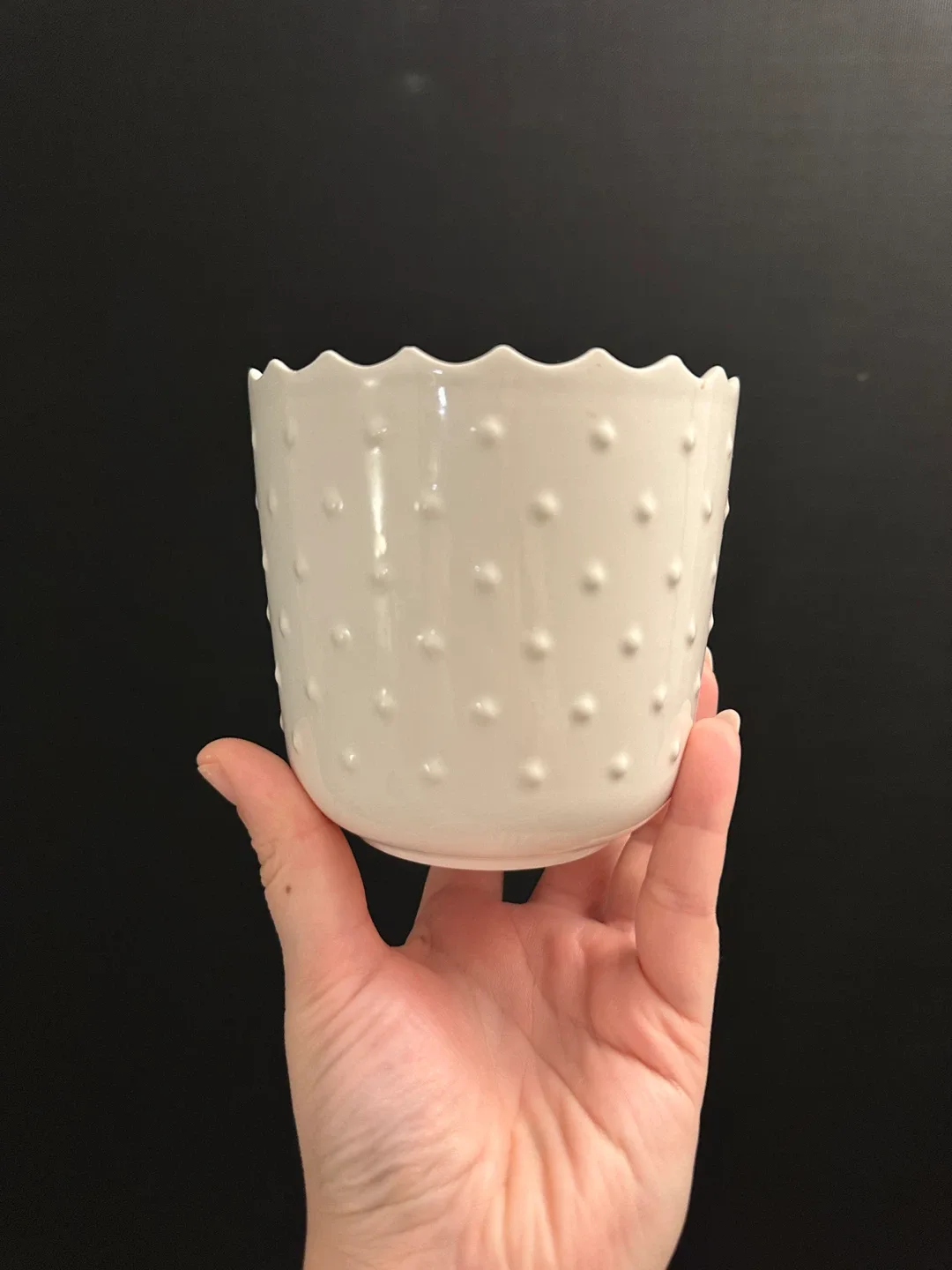 IKEA White Ceramic Plant Pot
