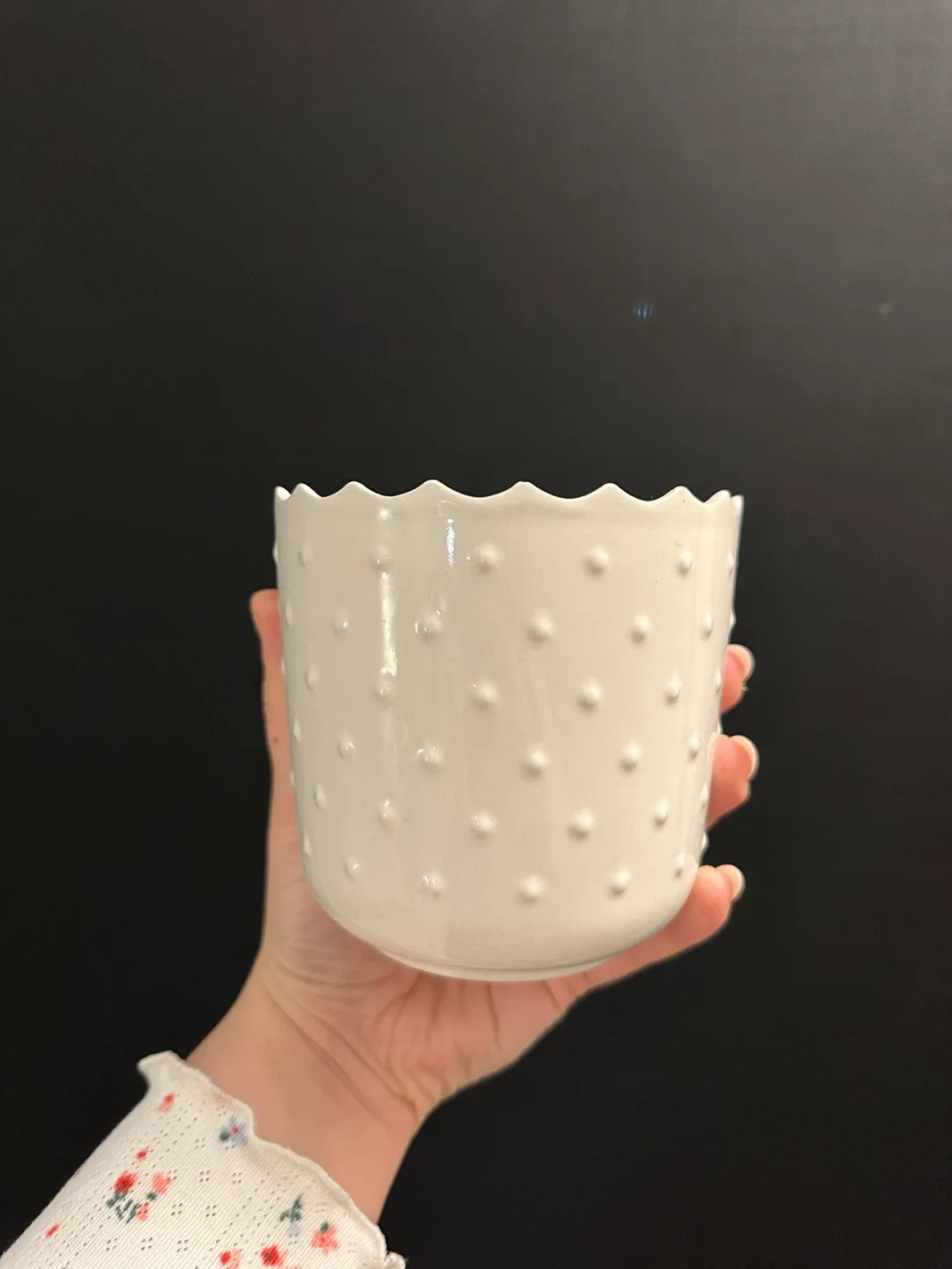 IKEA White Ceramic Plant Pot image indicator(2)