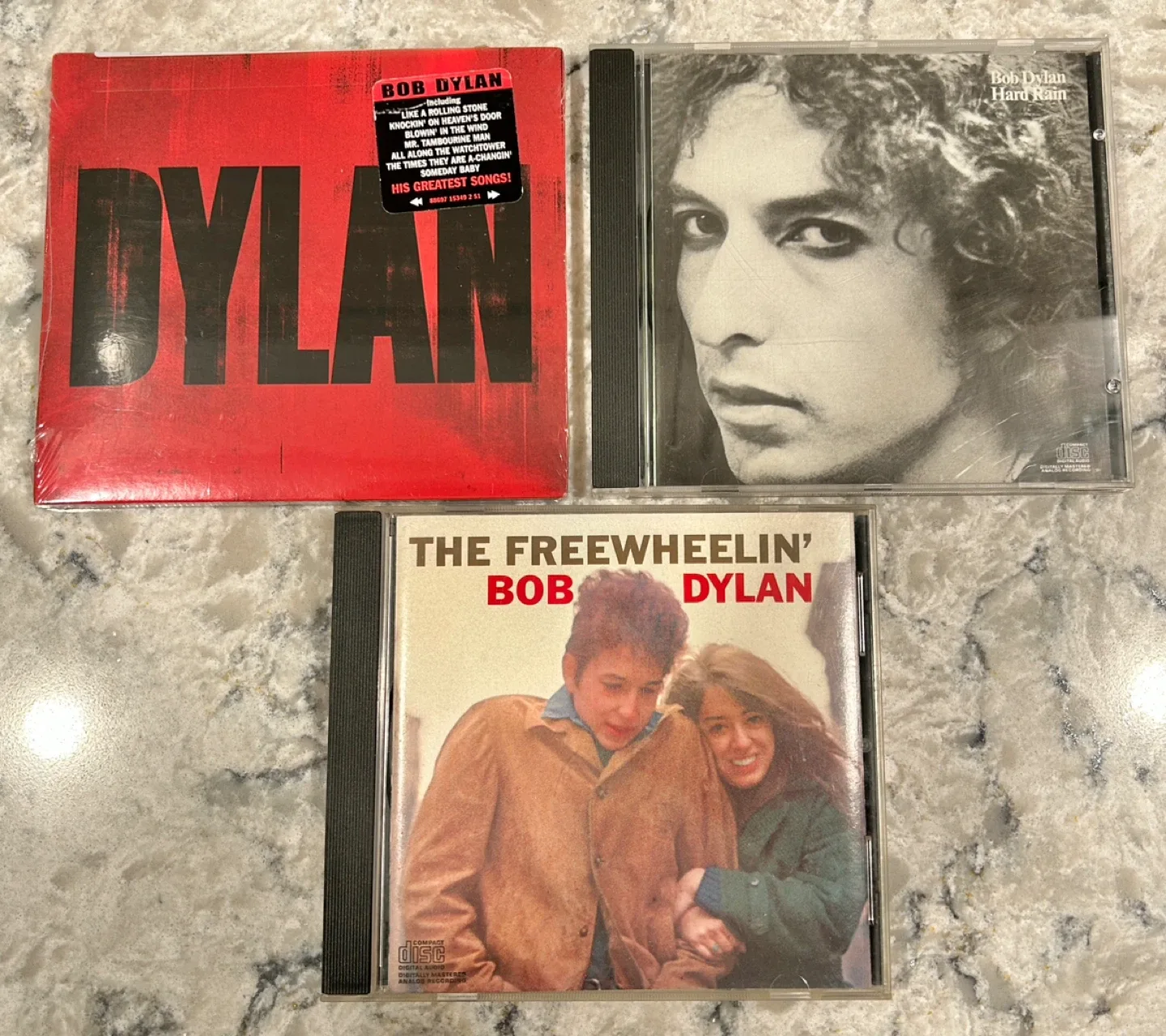 Bob Dylan CD: Free Wheelin, Hard Rain, Dylan Greatest Songs