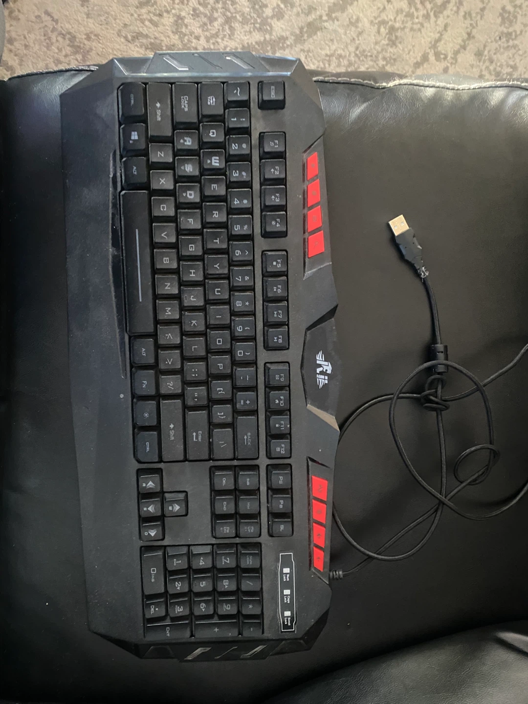 Wired Gaming Keyboard - Black/Red