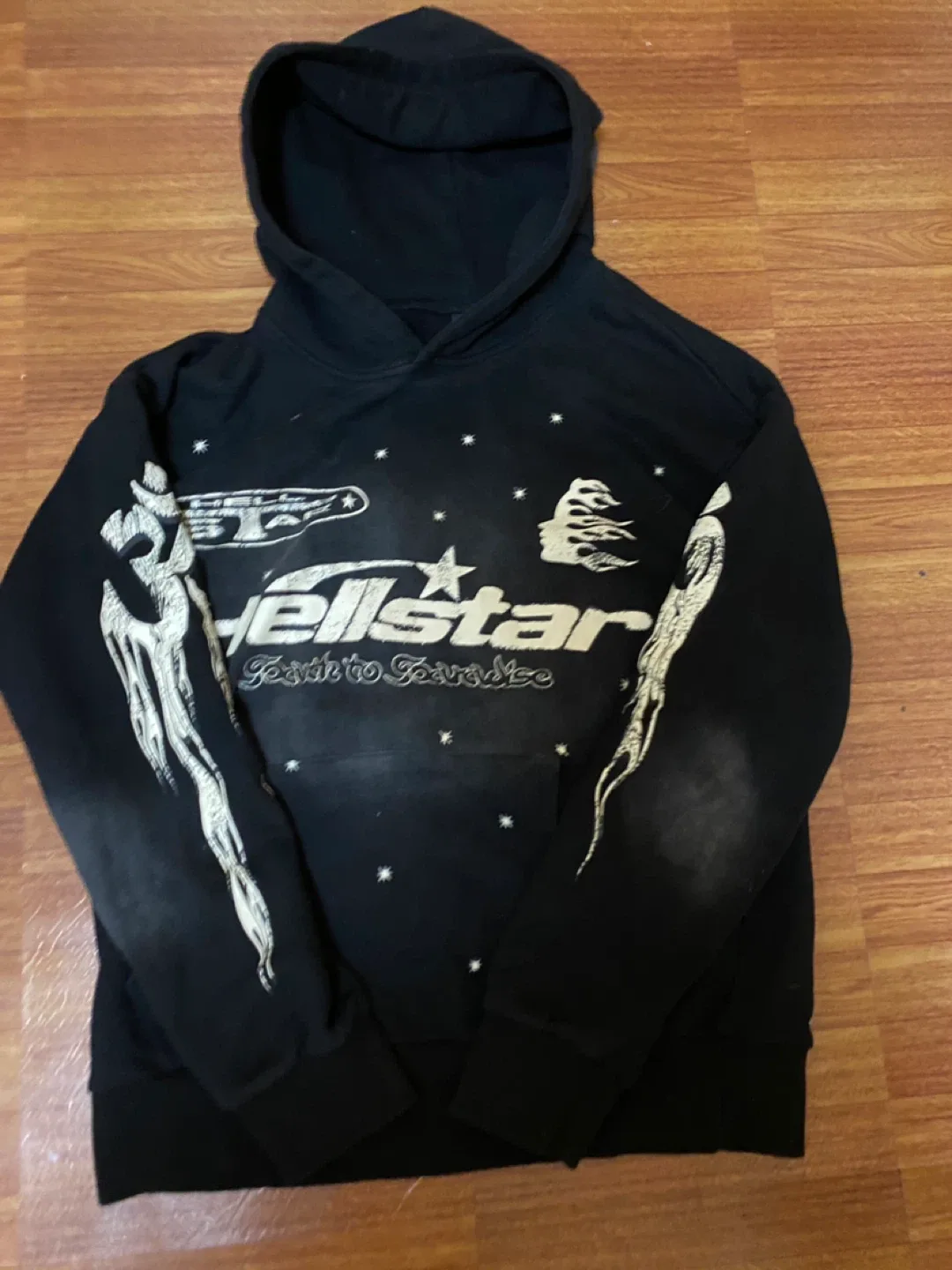 Hellstar Records Paradise Hoodie Black Size M image indicator(4)