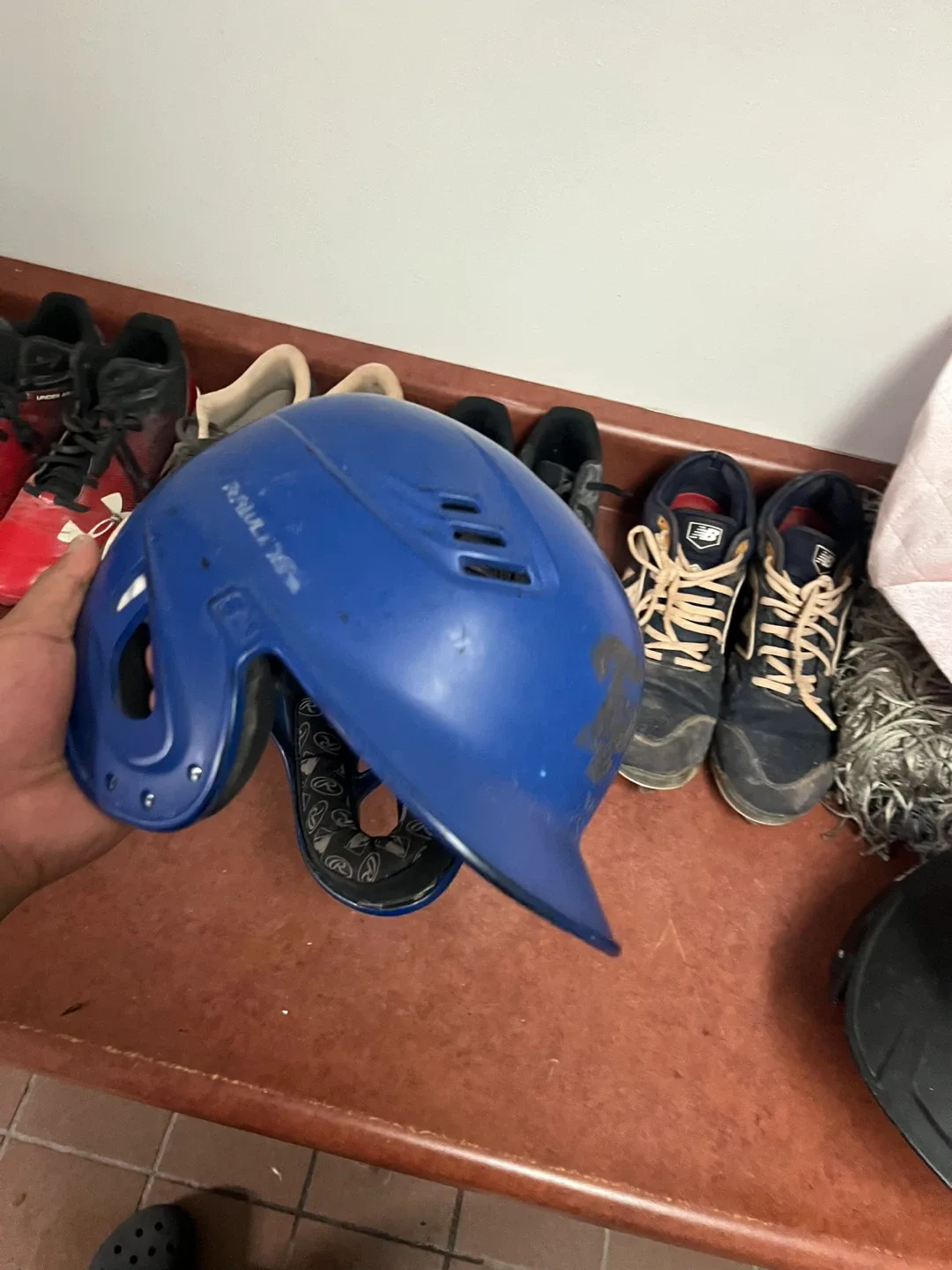 Rawlings Blue Baseball Helmet - Size Unknown