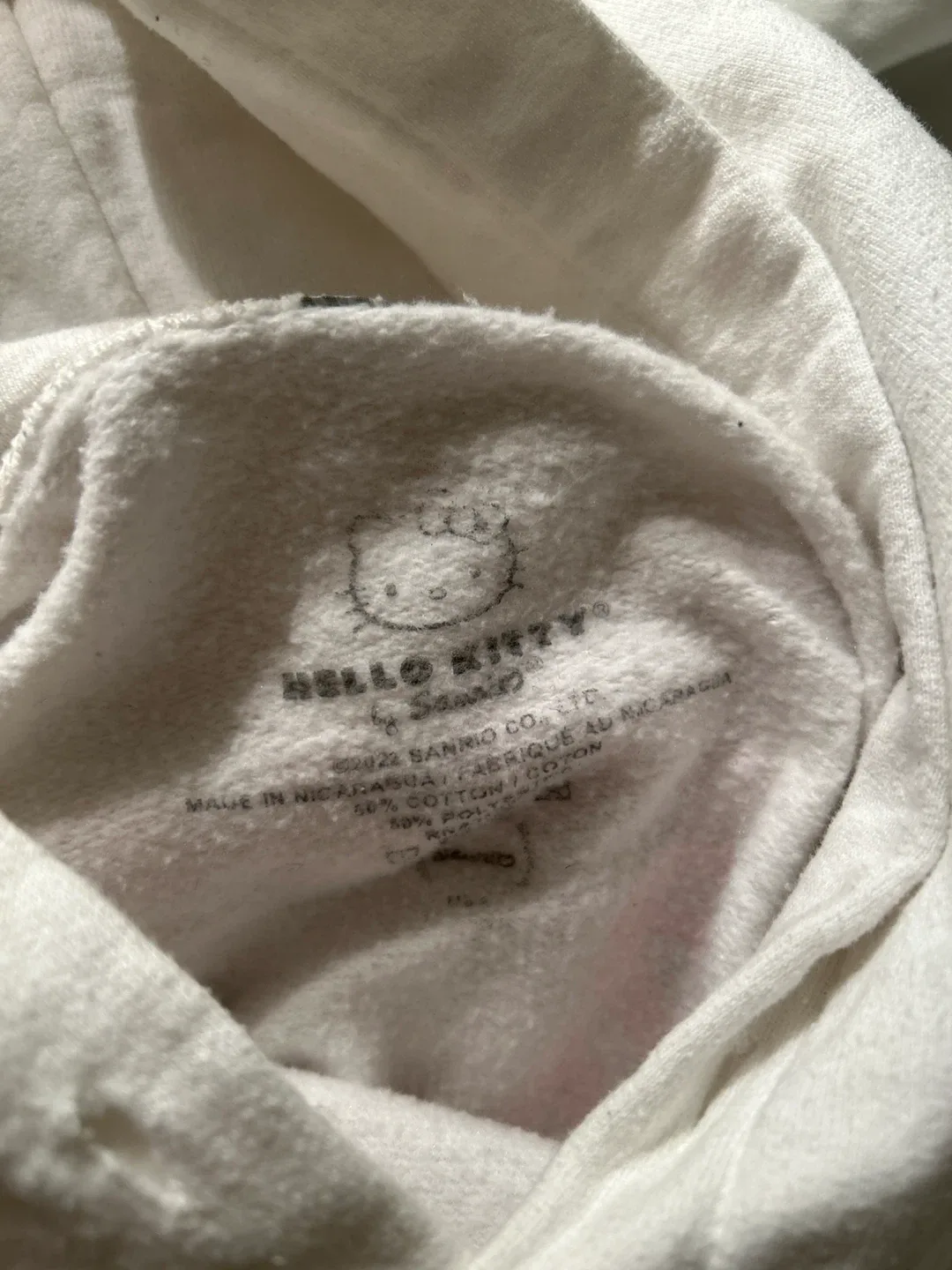 Hello Kitty White Hoodie - Size S/M image indicator(3)