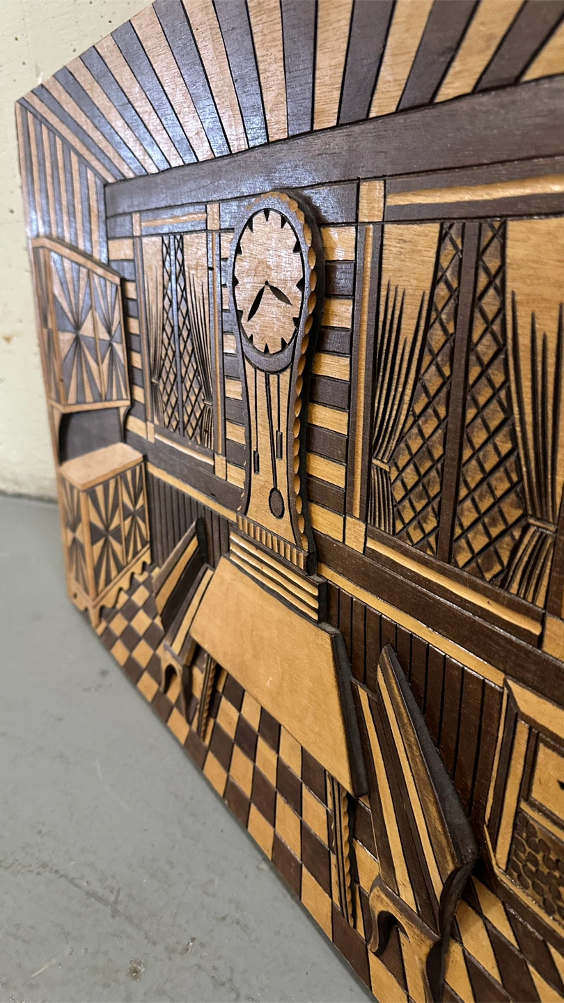 Vintage Wood Carved Wall Art - photo 4