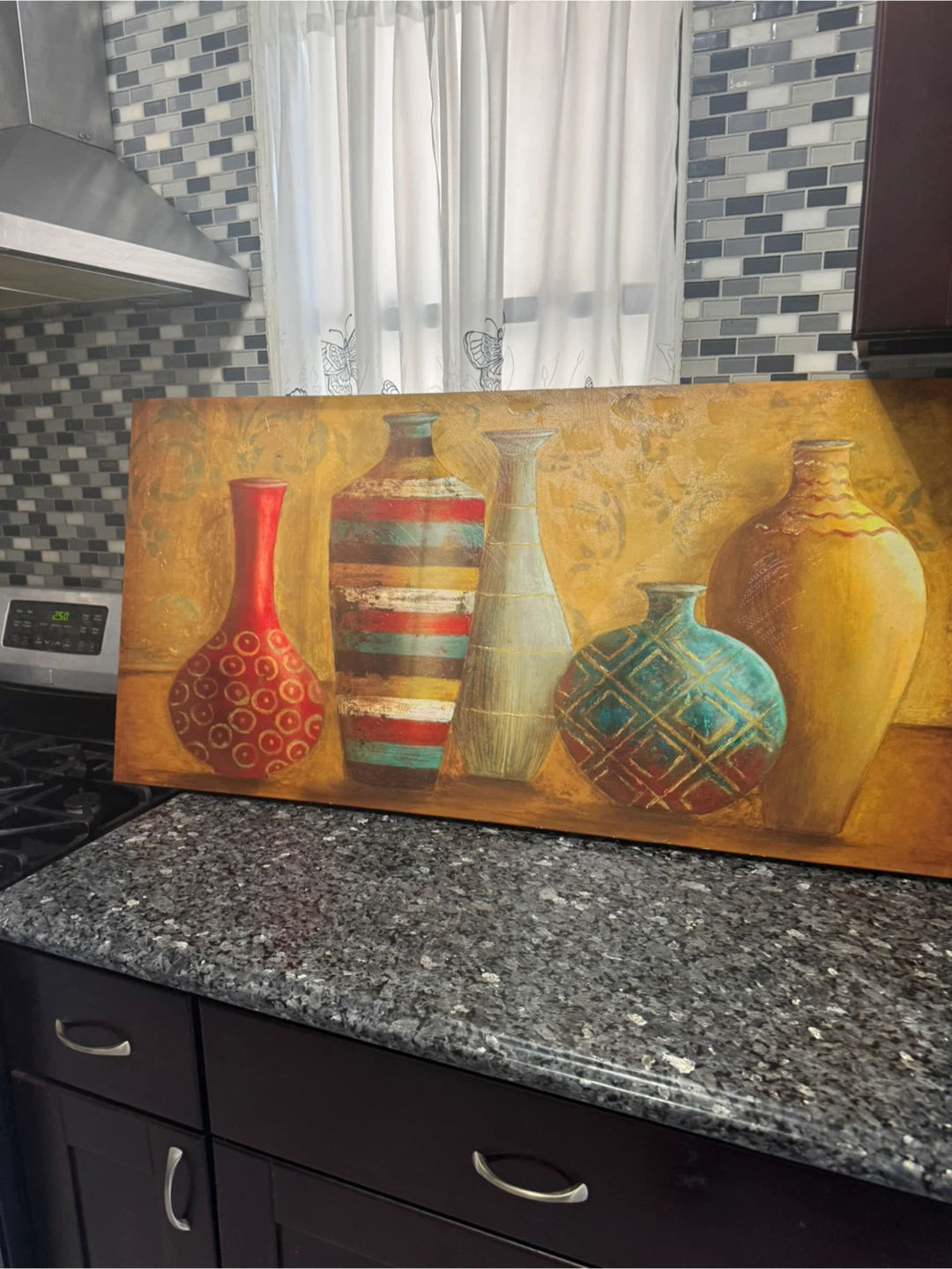 Vase Painting Art, 46" x 25"