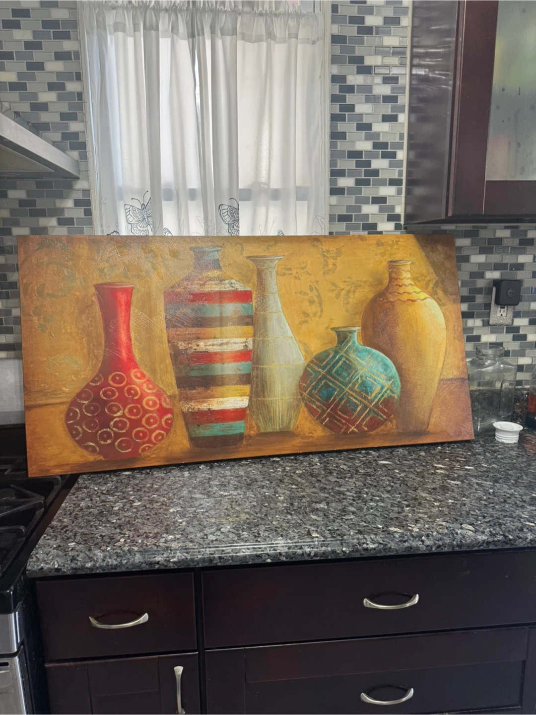 Vase Painting Art, 46" x 25" - photo 2