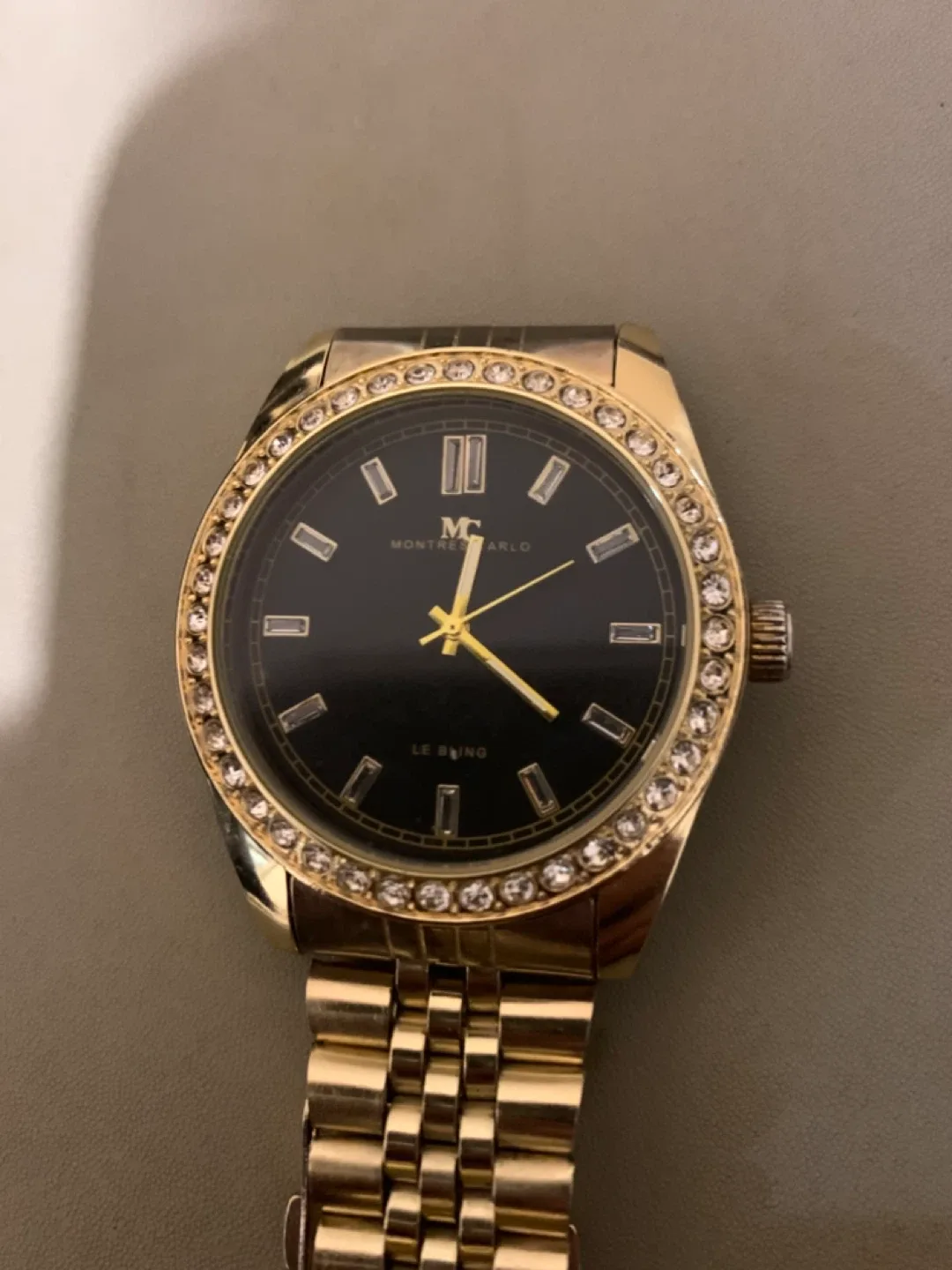 Monte Carlo 'Le Bling' Gold Watch image indicator(2)