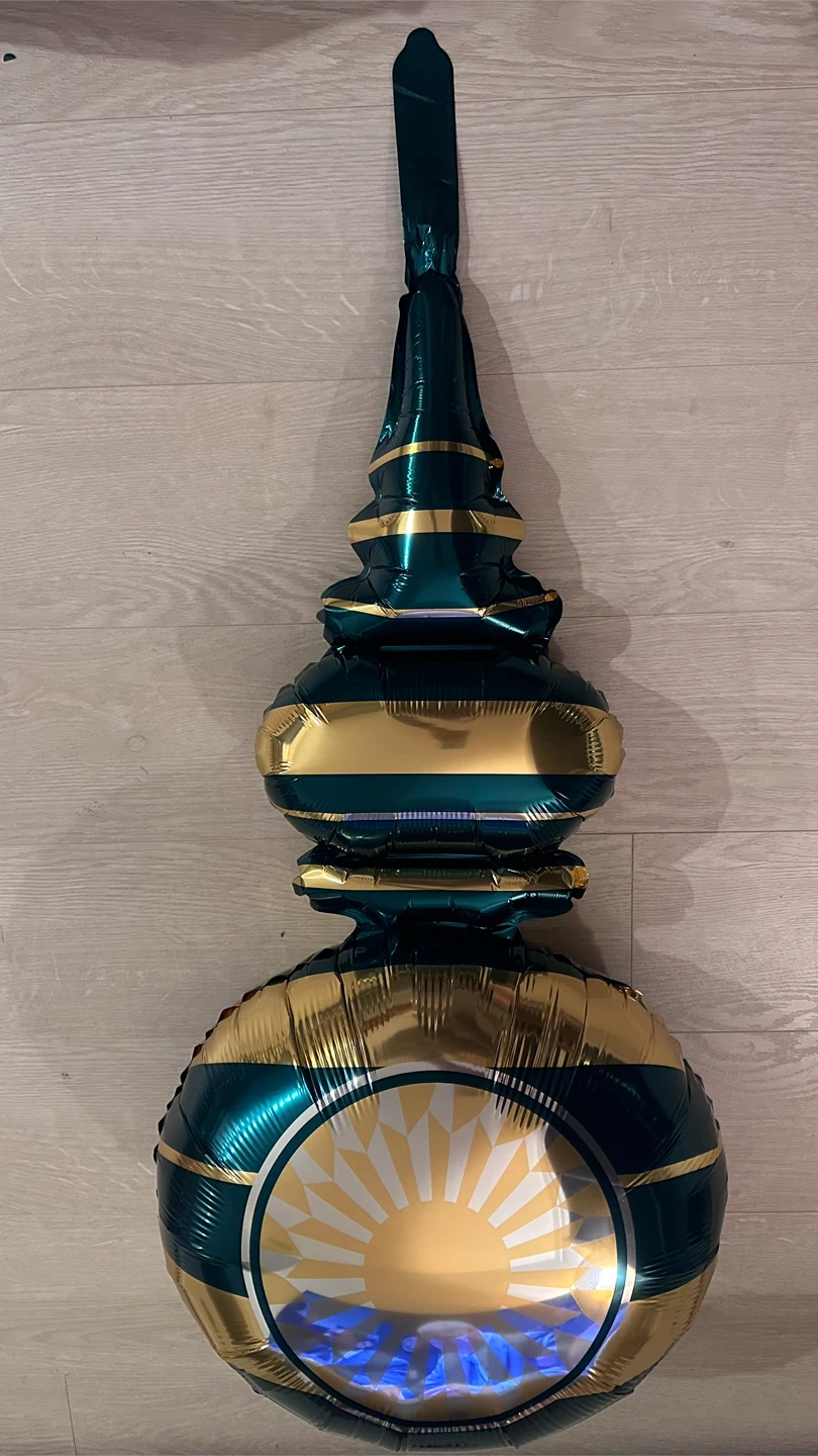 Green & Gold Foil Balloon