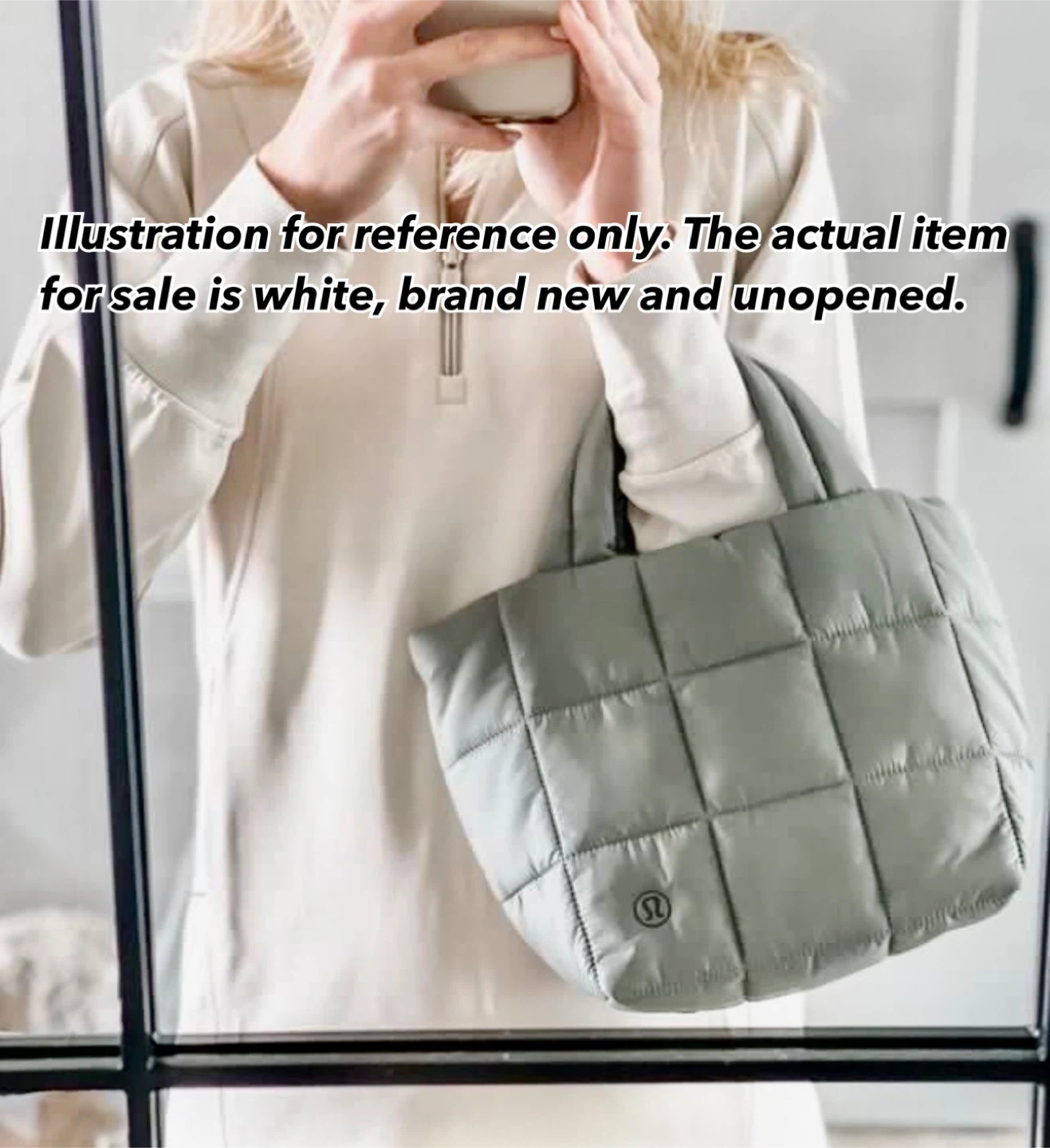 ✨ 👜Lululemon Quilted Grid Tote/Crossbody Bag_Mini 5L_White 👜✨ - photo 2