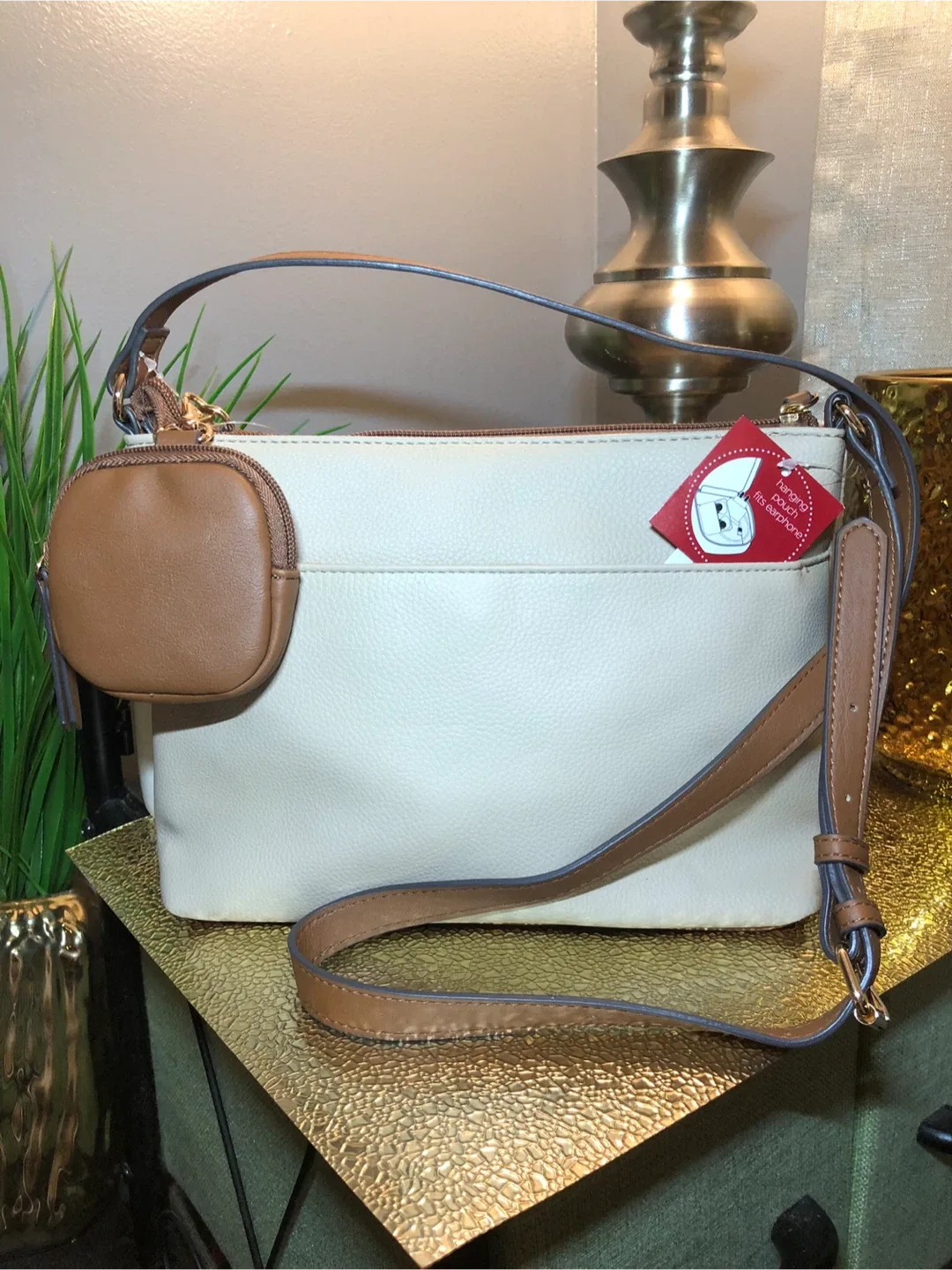 Rosetti Beige & Brown Crossbody Bag image indicator(5)