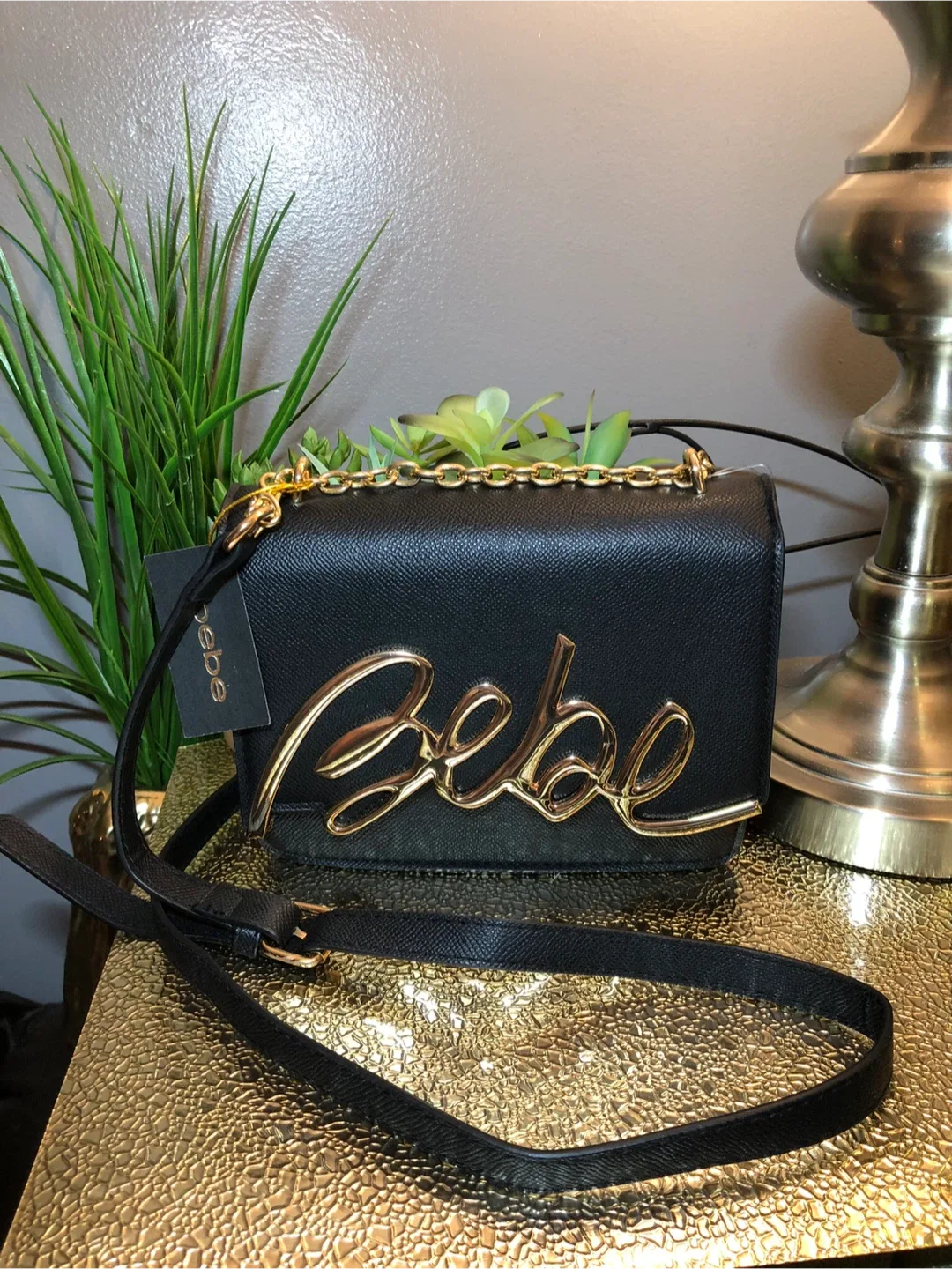 Bebe Black Crossbody Bag thumbnail