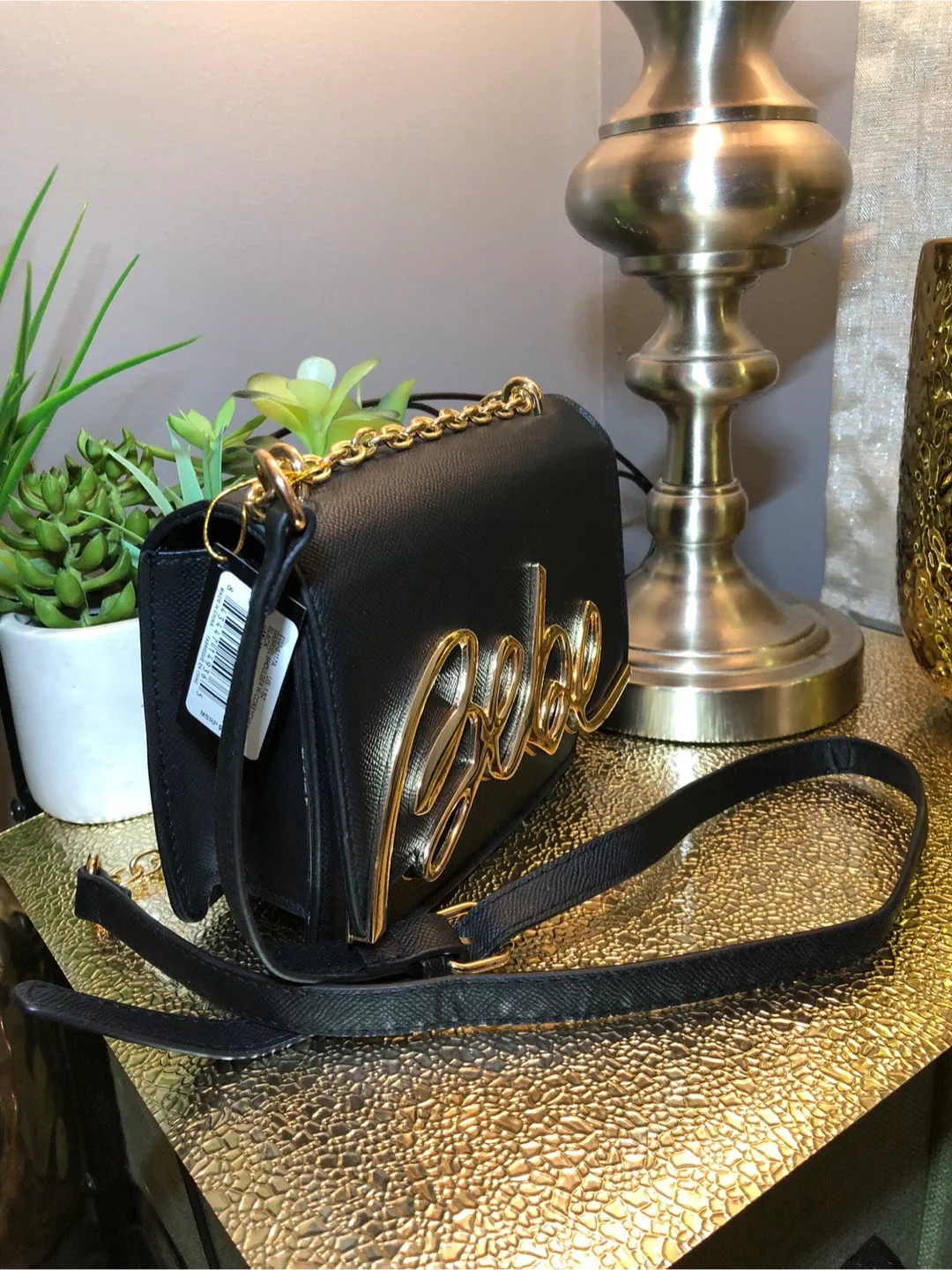 Bebe Black Crossbody Bag image indicator(2)