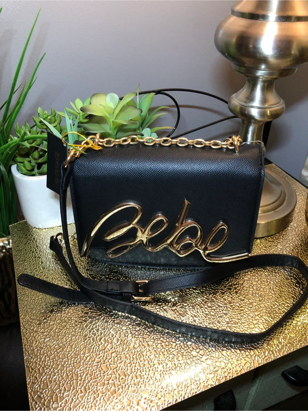 Bebe Black Crossbody Bag image indicator(5)