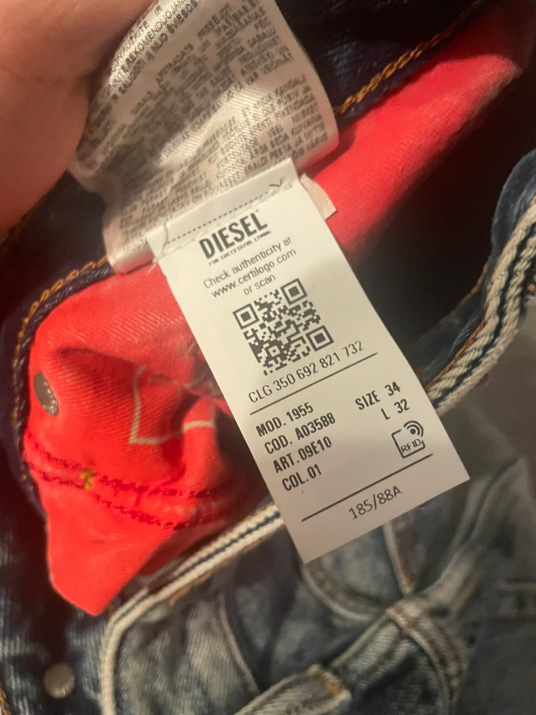 Diesel 1955 Jeans, Size 34 image indicator(3)