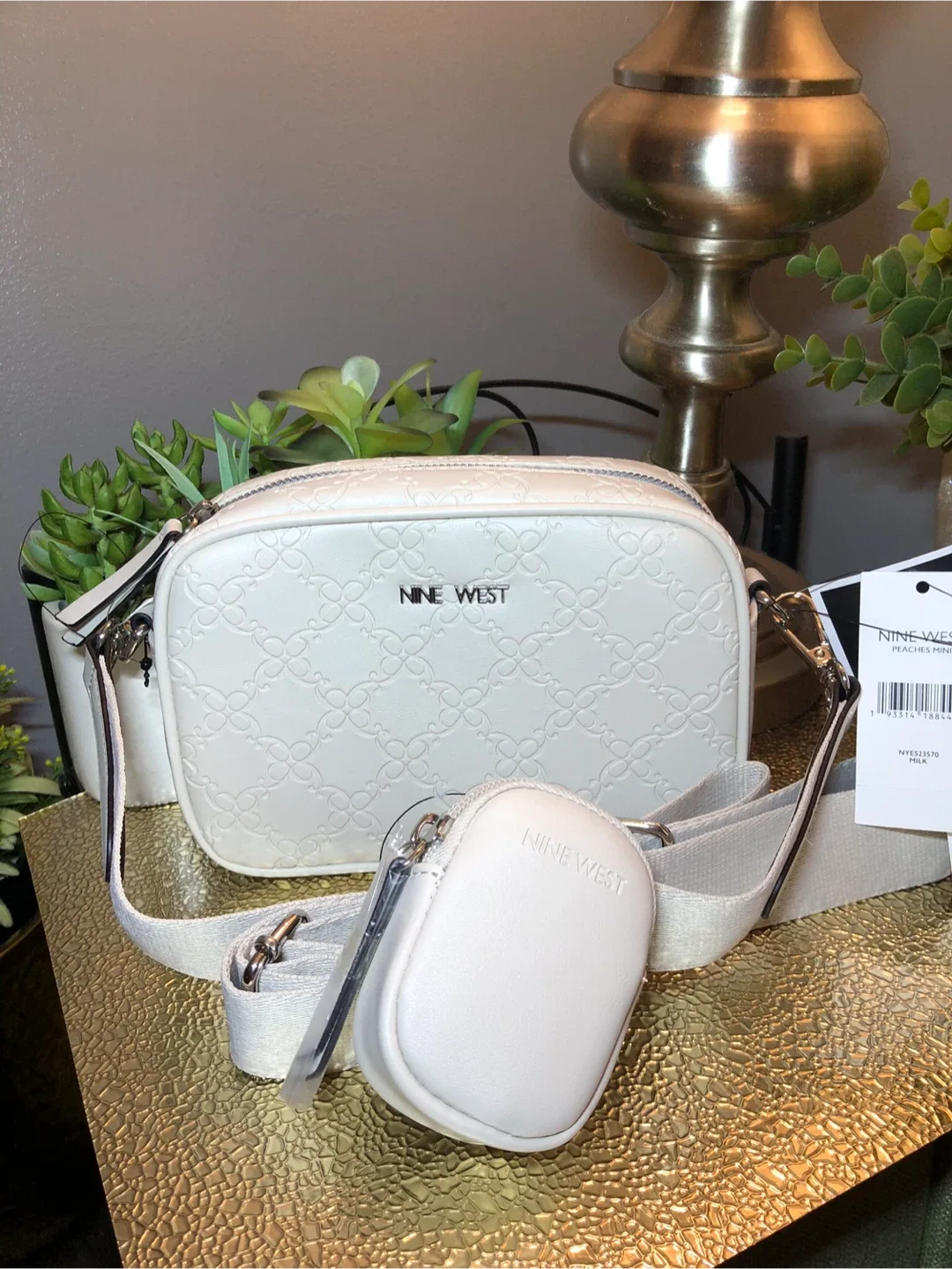 Nine West Peaches Mini Crossbody - White image indicator(5)