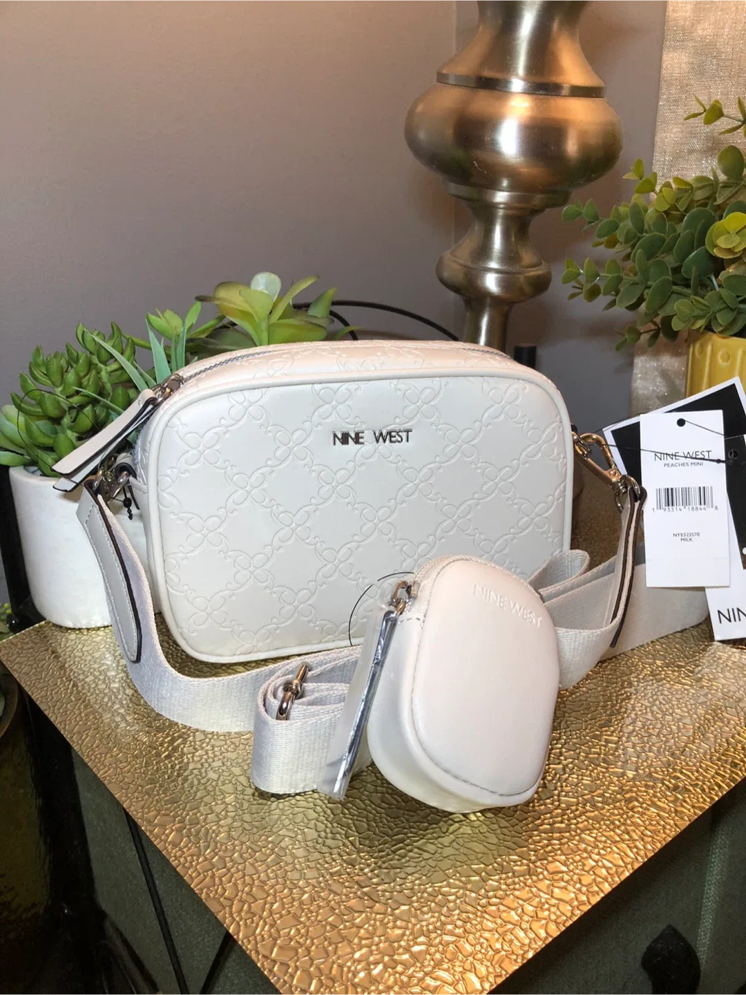 Nine West Peaches Mini Crossbody - White image indicator(3)