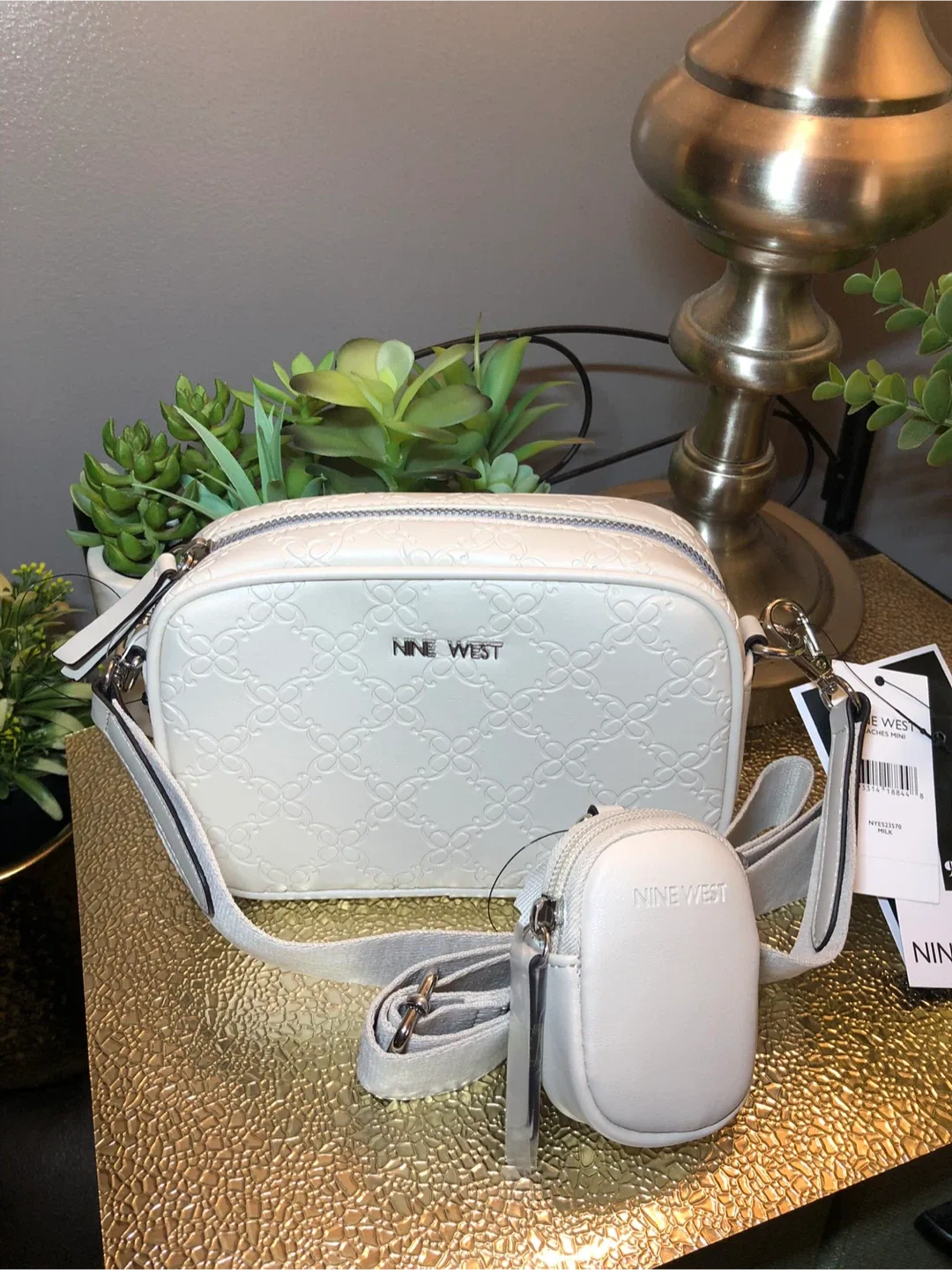 Nine West Peaches Mini Crossbody - White image indicator(4)