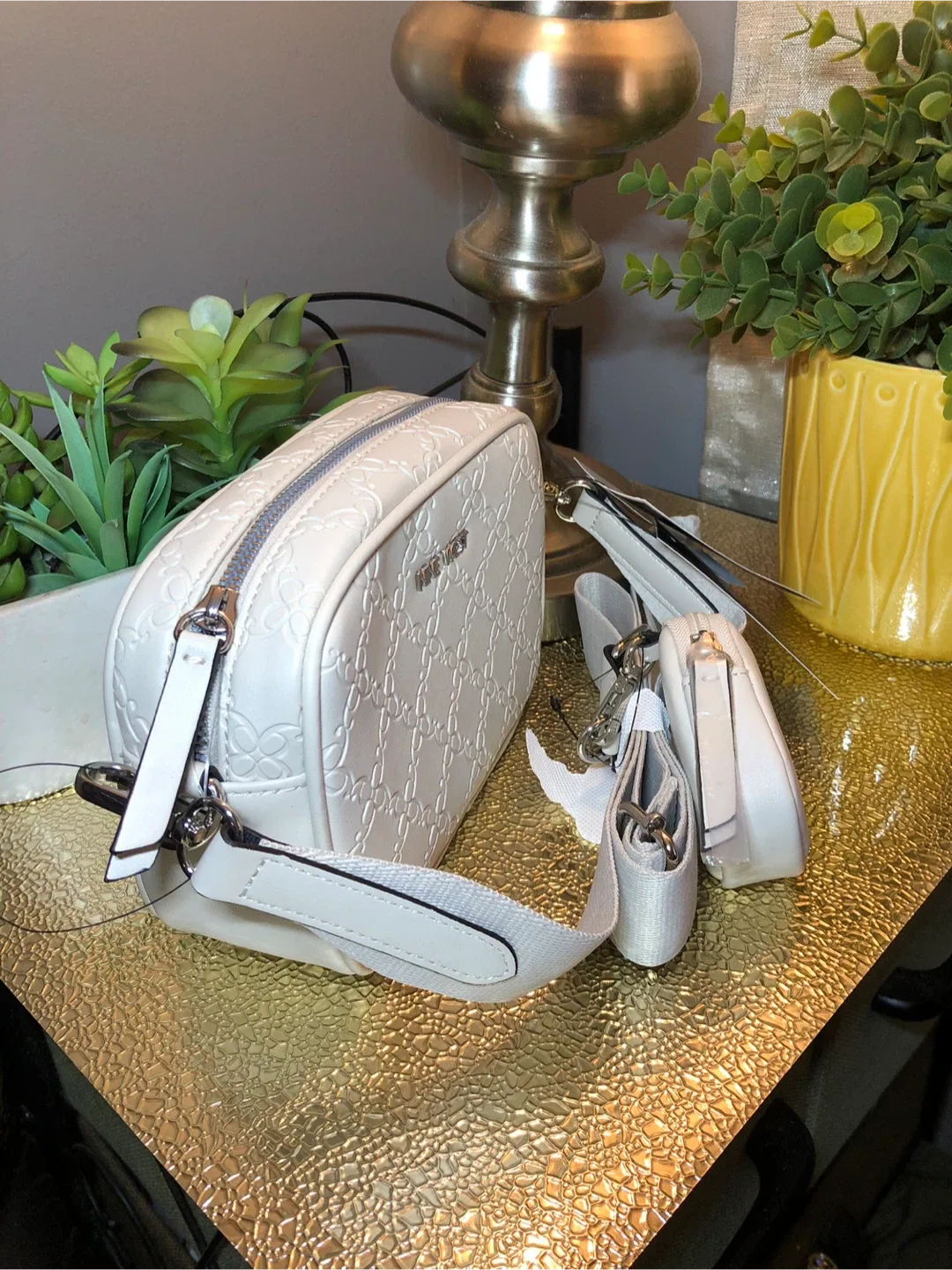 Nine West Peaches Mini Crossbody - White image indicator(2)