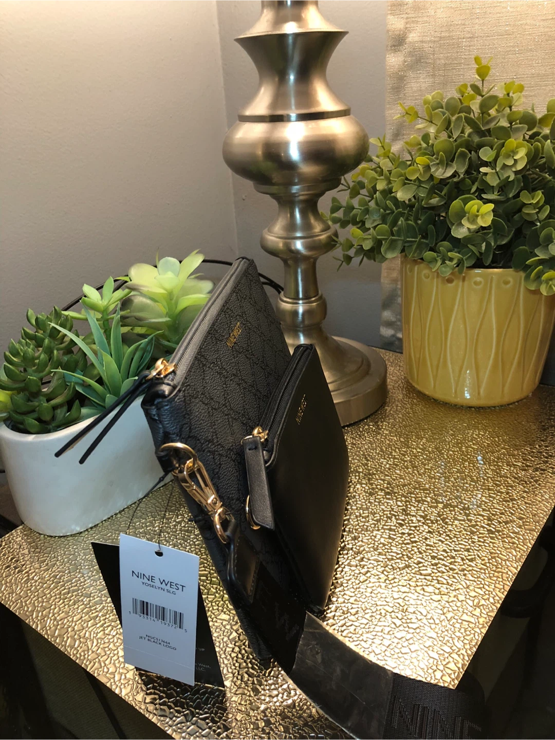 New Nine West Yocelyn SLG Black Wristlet - photo 4