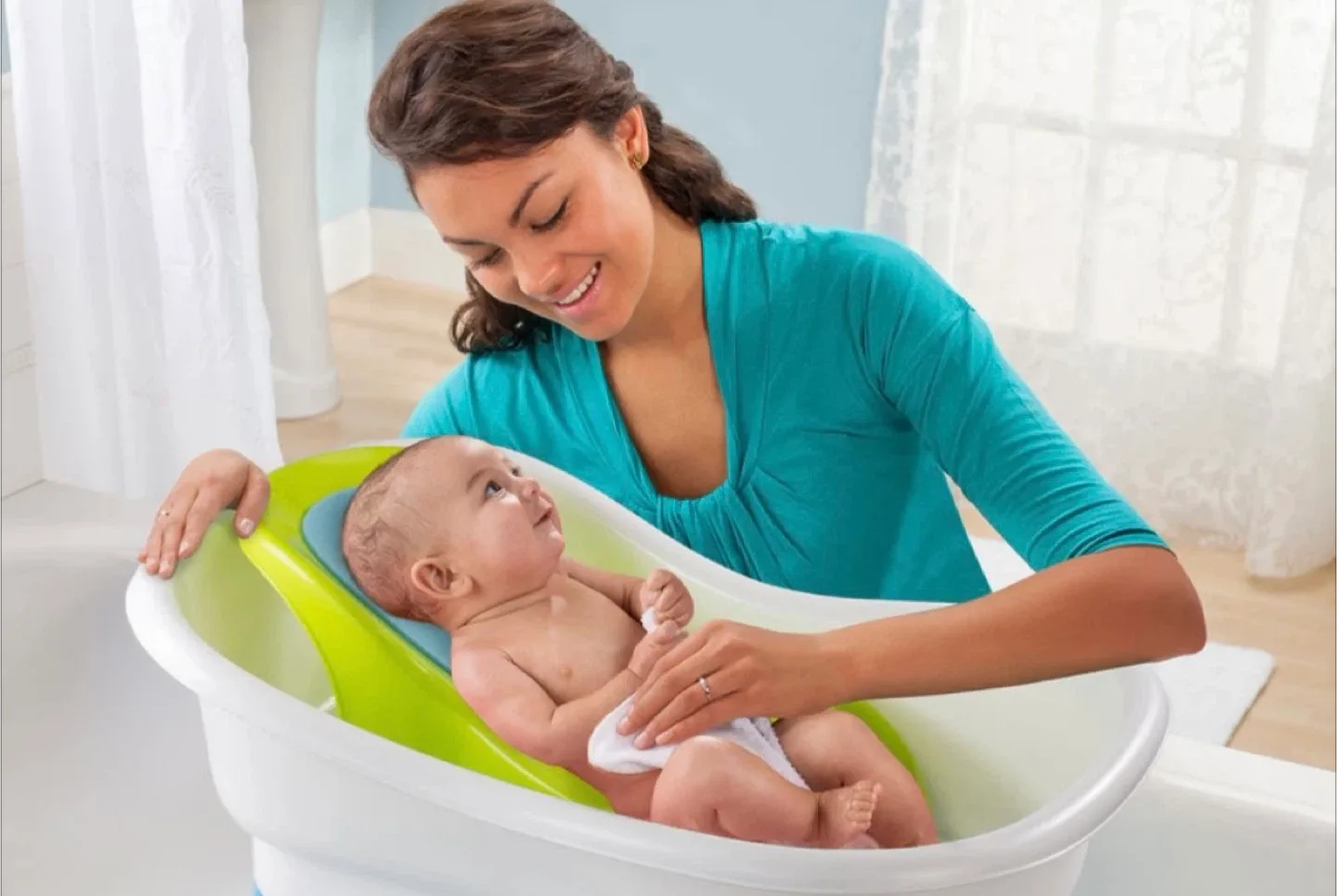 Baby BathTub with Comfortable Incline Bed image indicator(9)