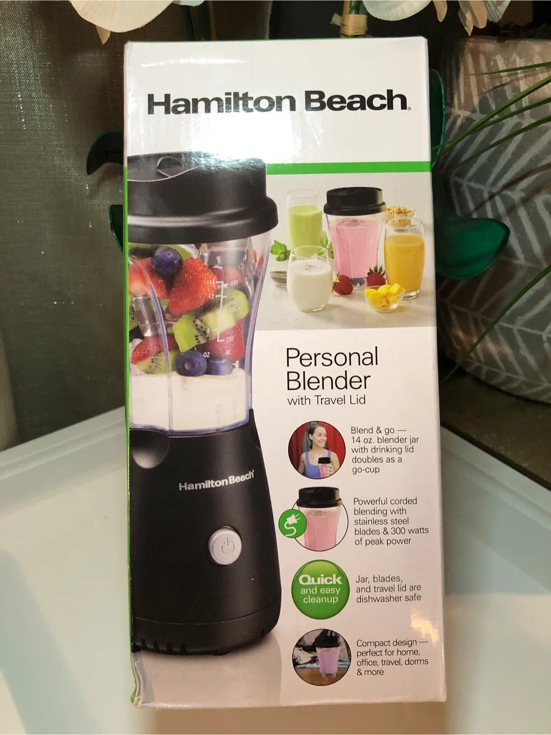 Hamilton Beach Personal Blender w/ Travel Lid thumbnail