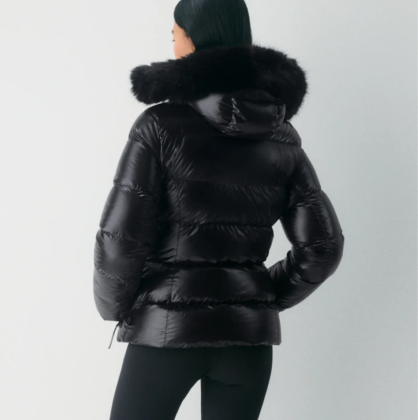 Aritzia Black Down Puffer Jacket