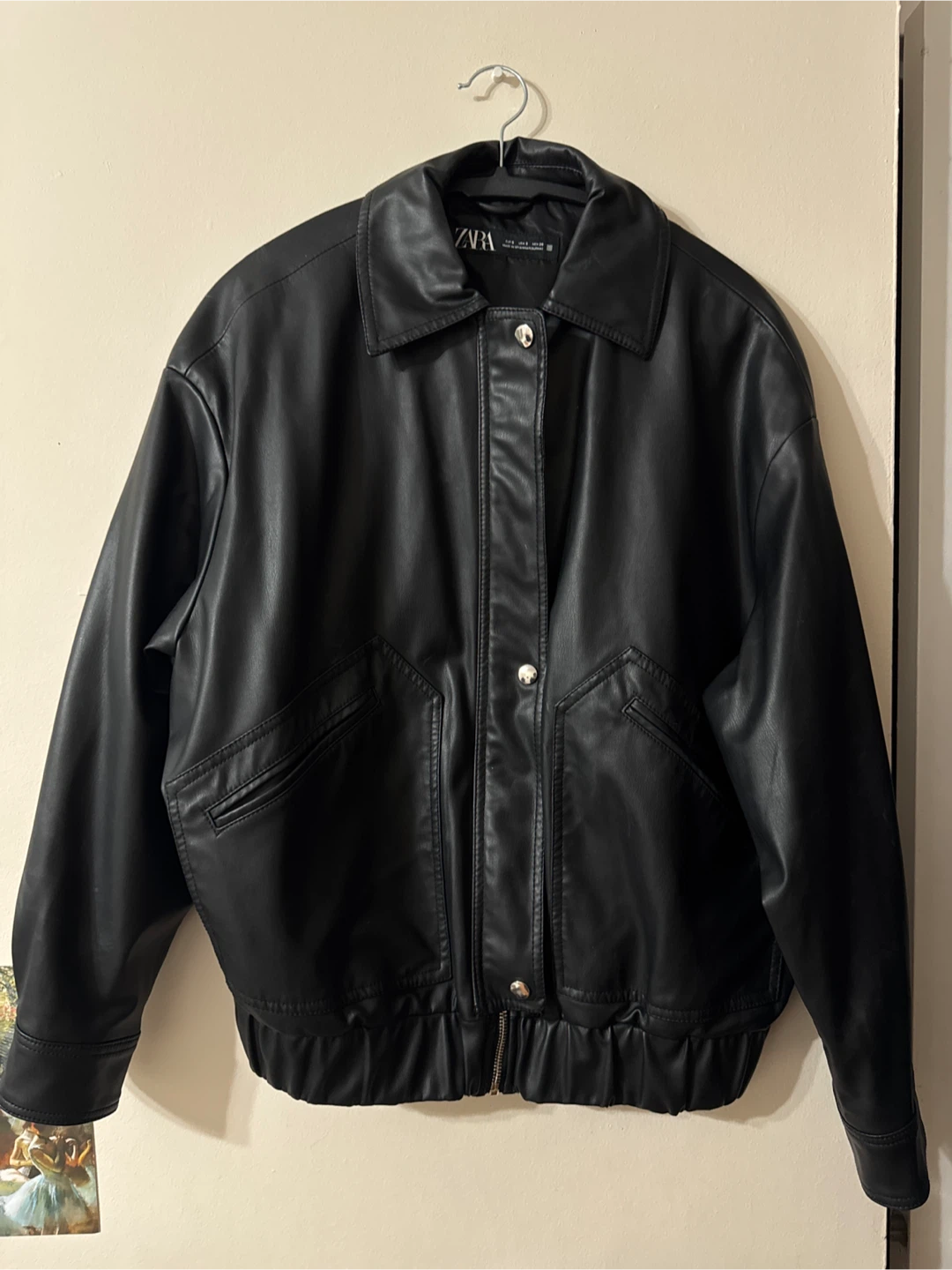 Zara Black Leather Jacket