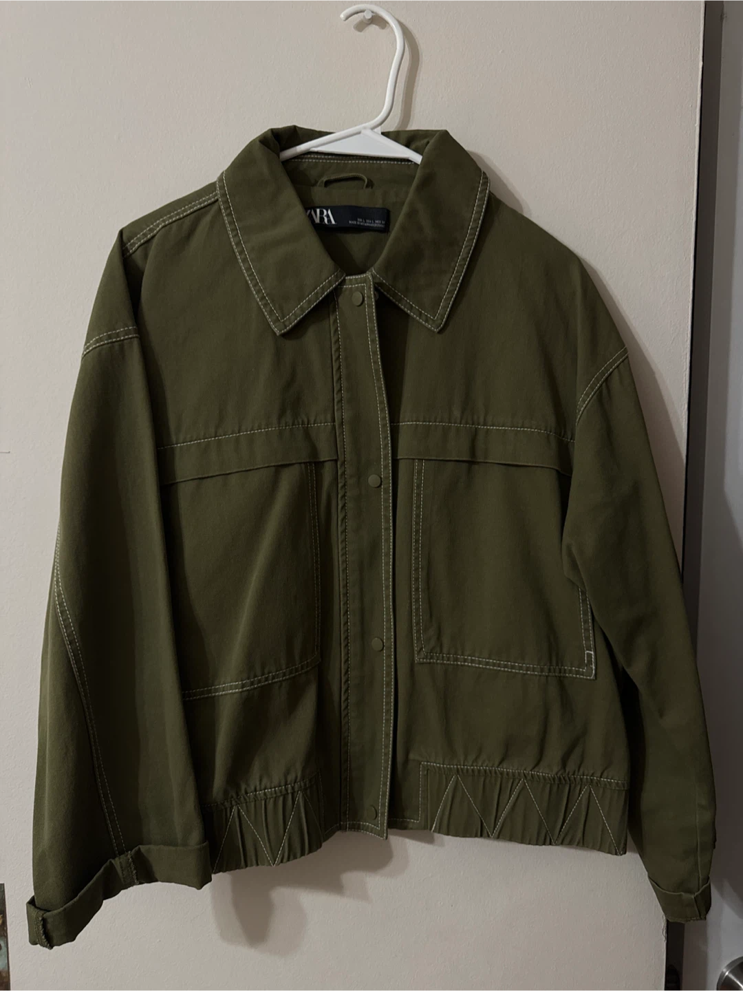 Zara Olive Green Jacket - Size L