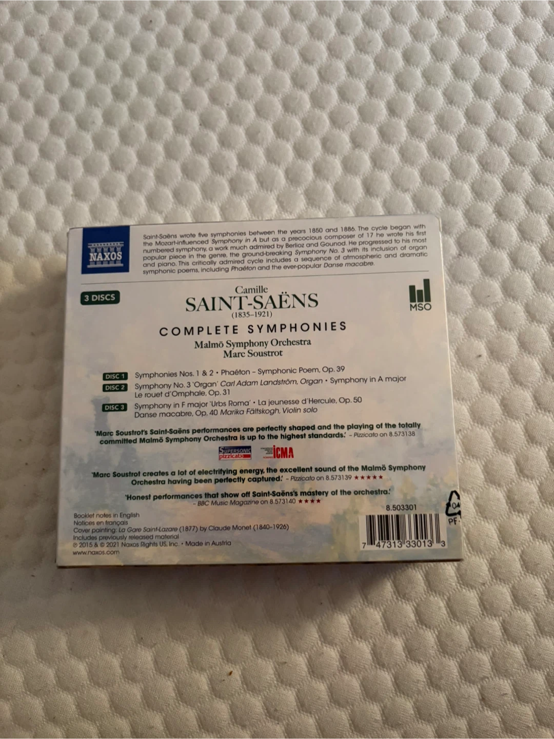 Camille Saint-Saëns Complete Symphonies (3 CDs) - photo 2